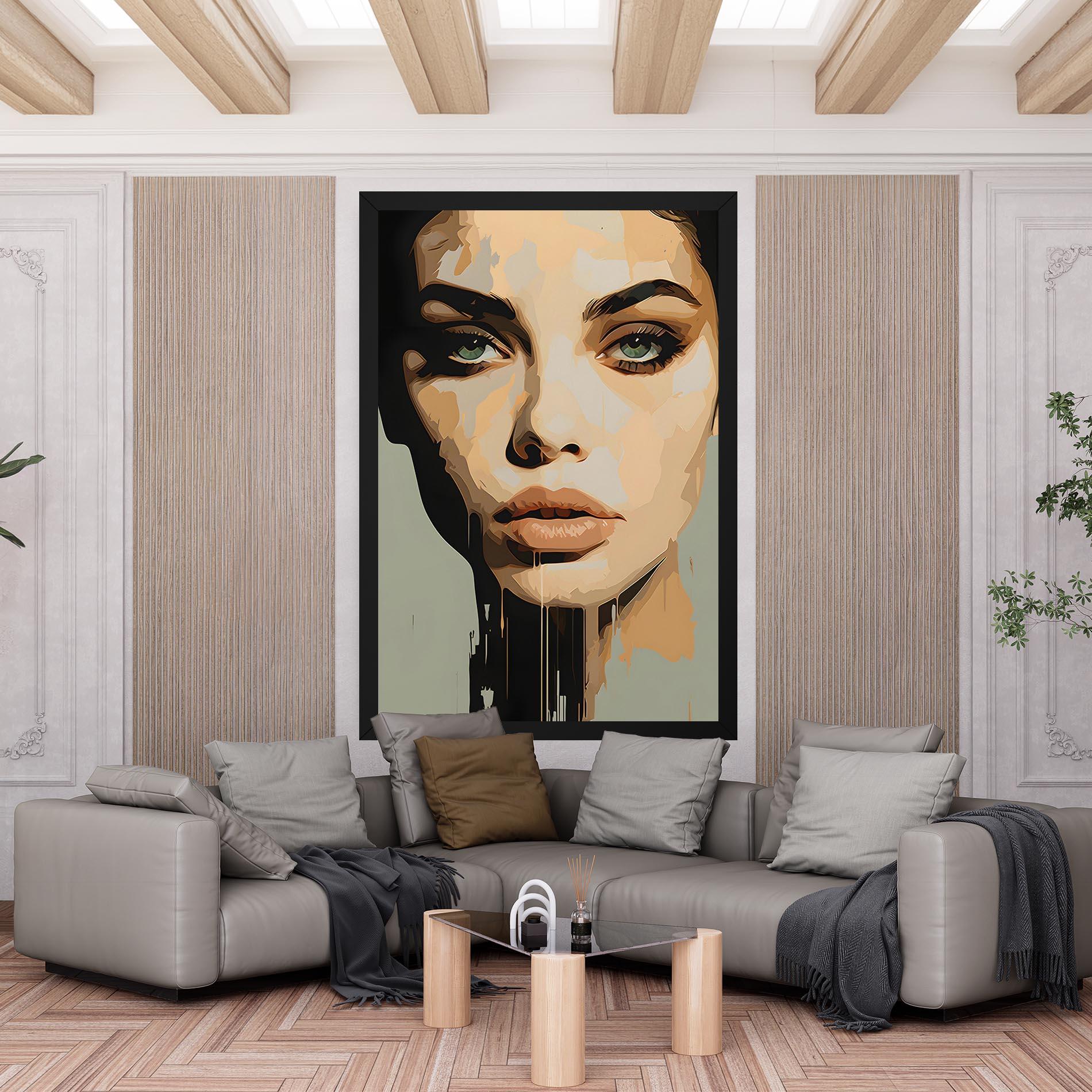 Tablou Canvas Apologetic Face mockup 6