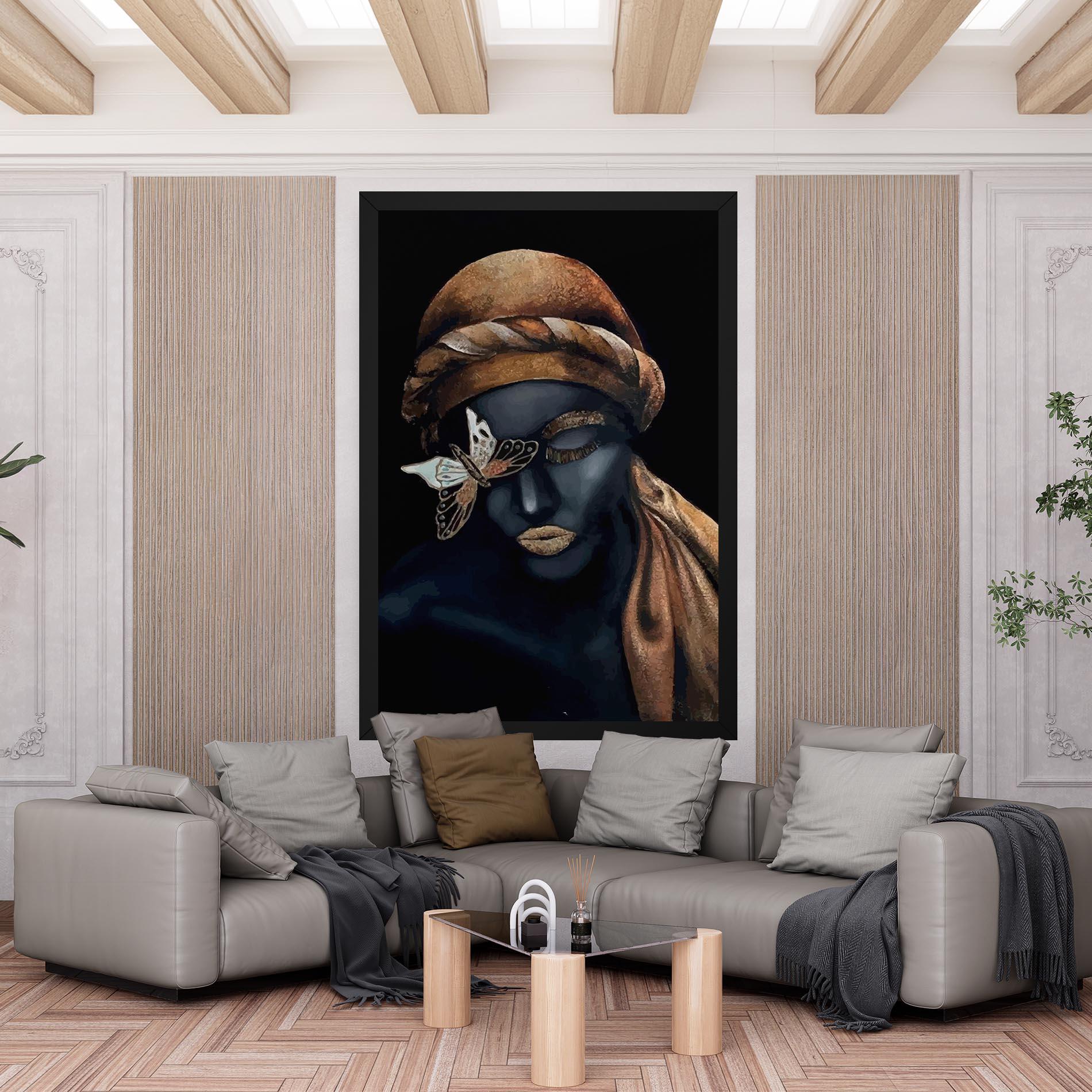 Tablou Canvas Butterfly Lady mockup 6