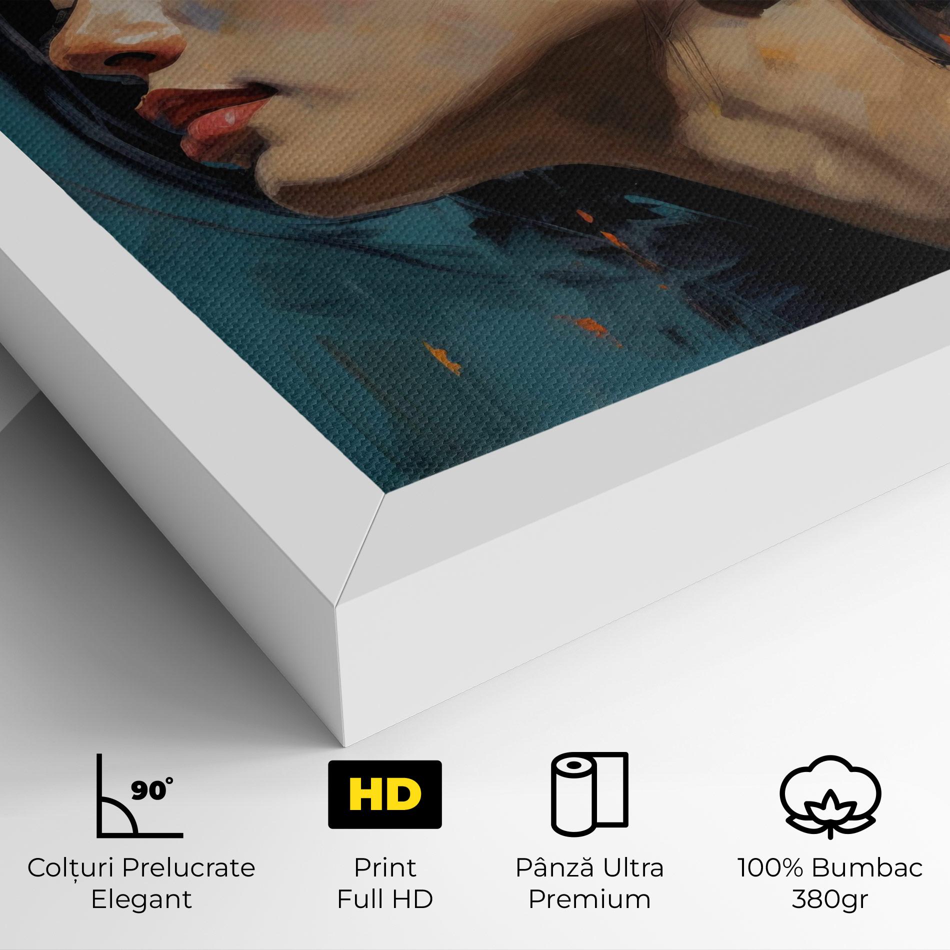 Tablou Canvas Acrylic Asian Portrait mockup 4
