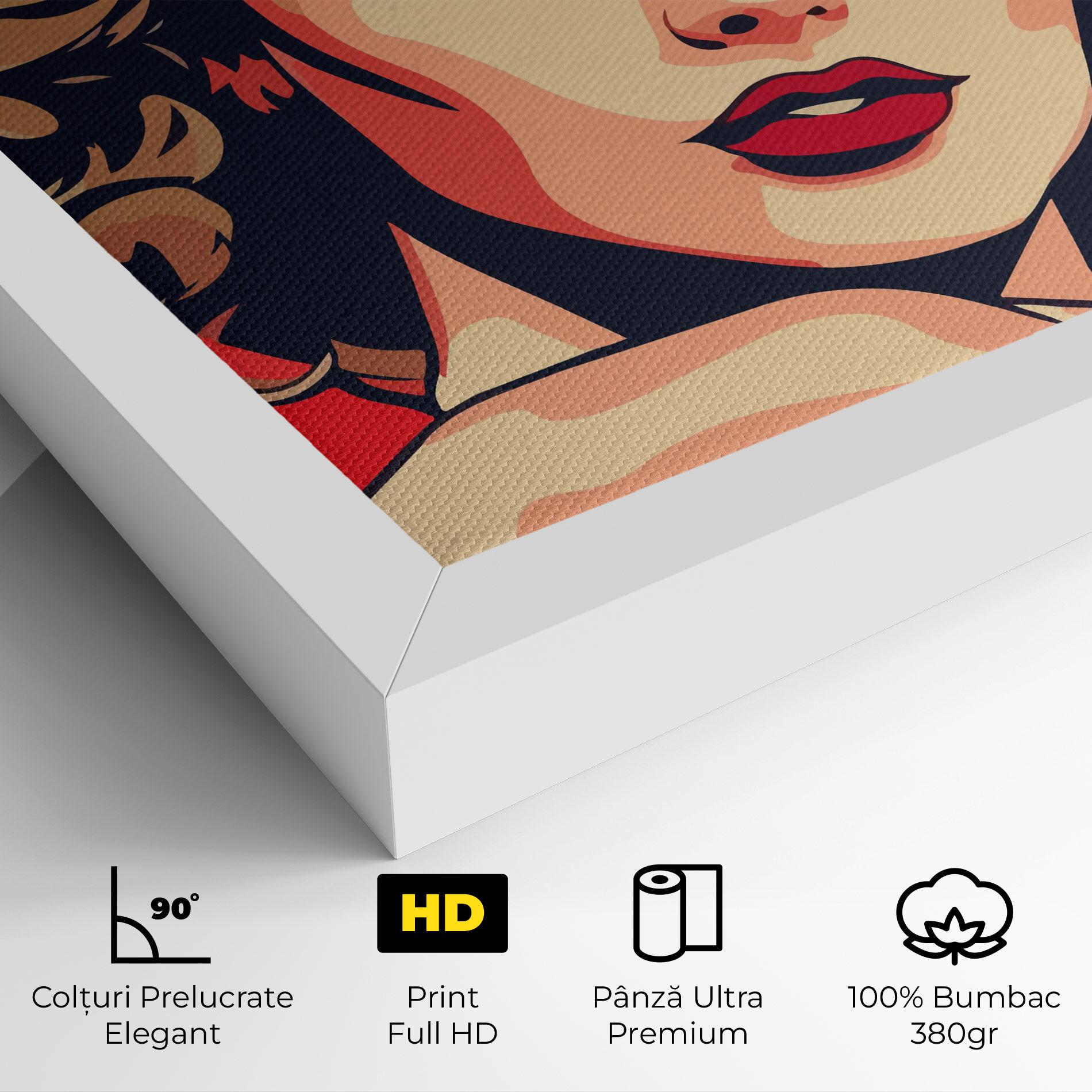 Tablou Canvas Blue Eyes Portrait mockup 4