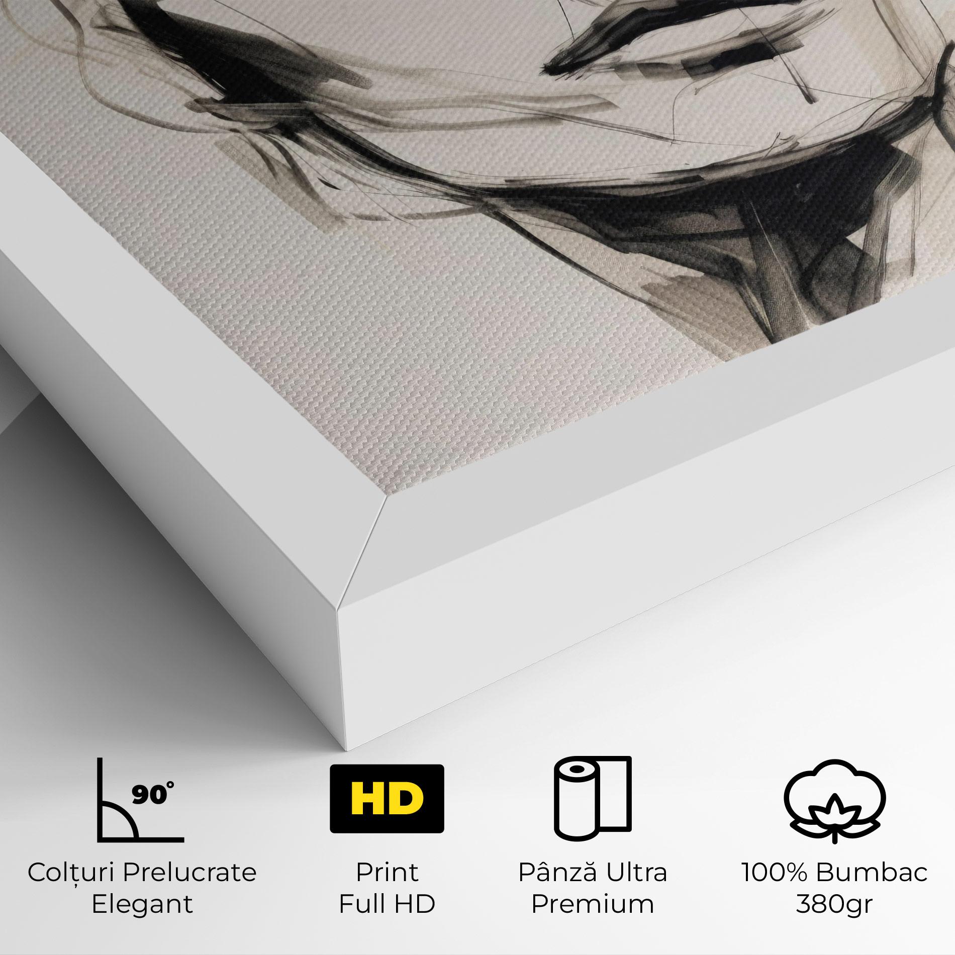 Tablou Canvas Continuous Line Woman mockup 4