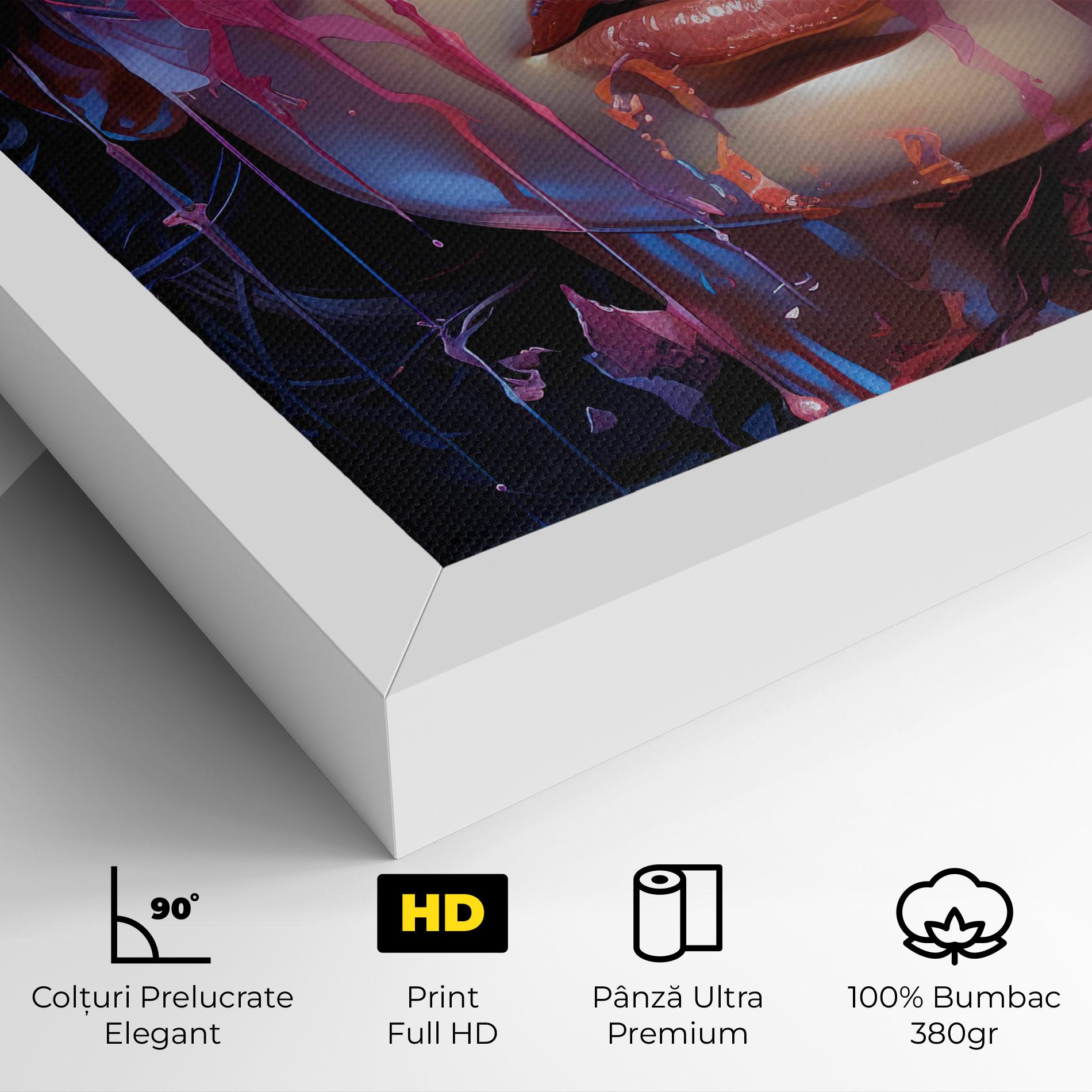 Tablou Canvas Cute Purple Girl mockup 4