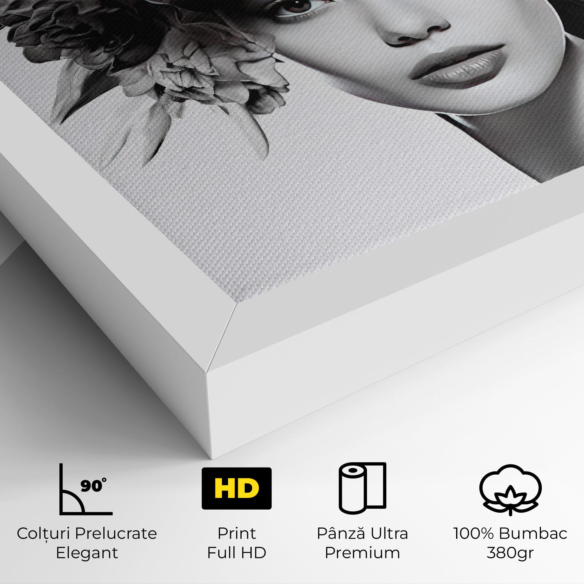 Tablou Canvas Flower Crown Woman mockup 4