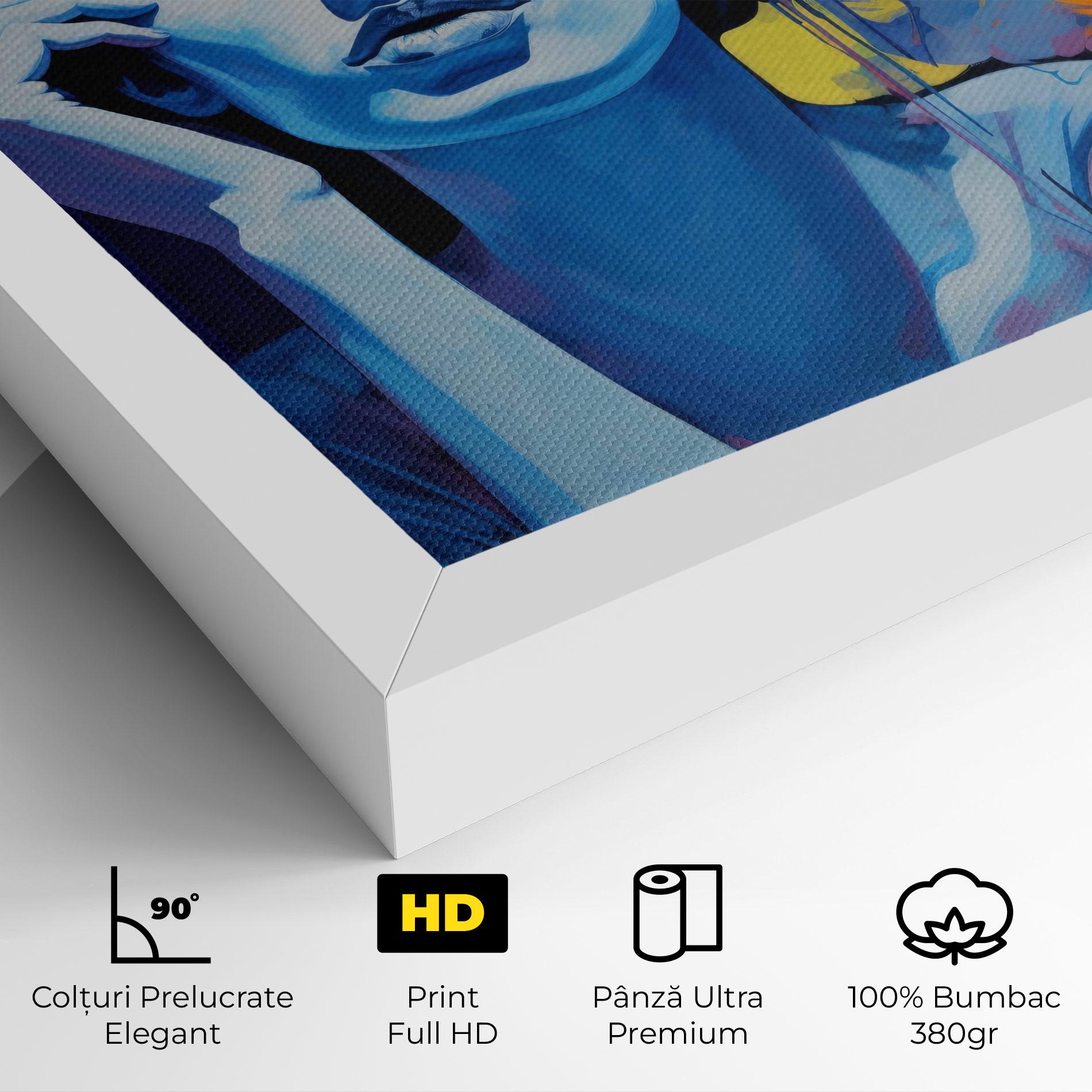 Tablou Canvas Photographic Blue Image mockup 4