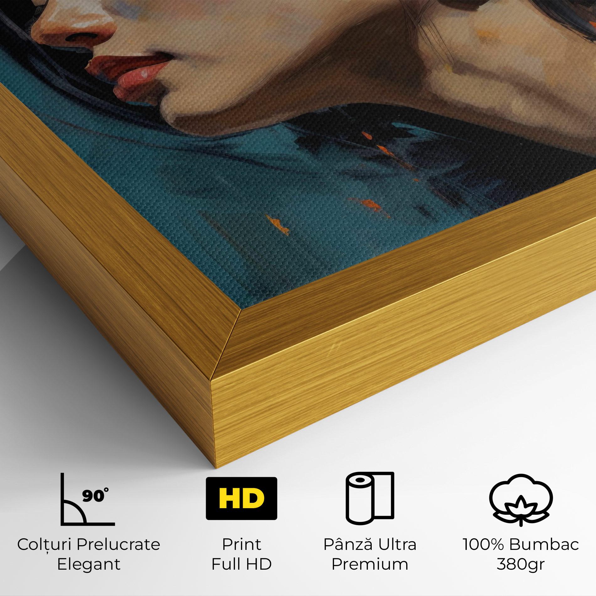 Tablou Canvas Acrylic Asian Portrait mockup 4