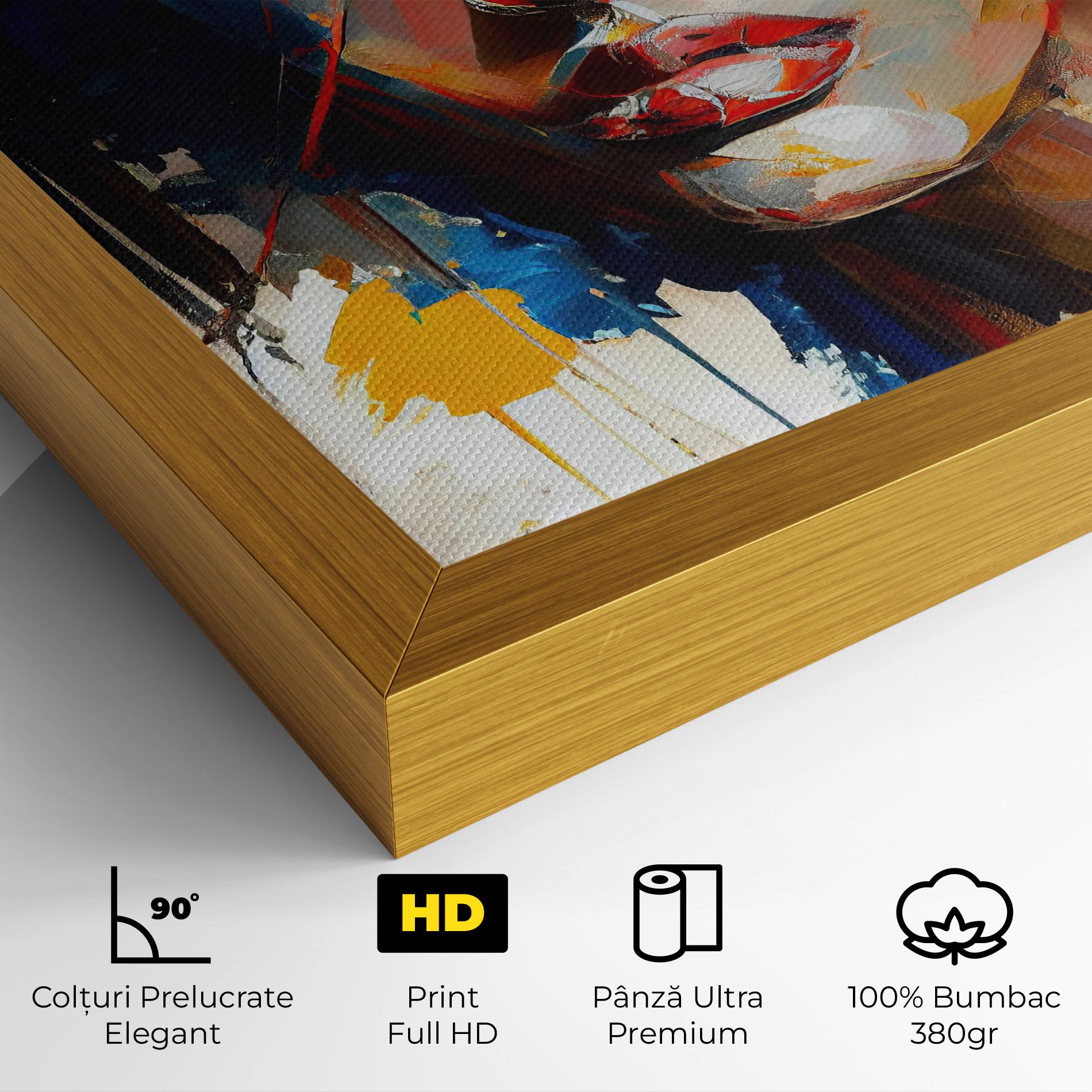 Tablou Canvas Beautiful Brunette Woman mockup 4