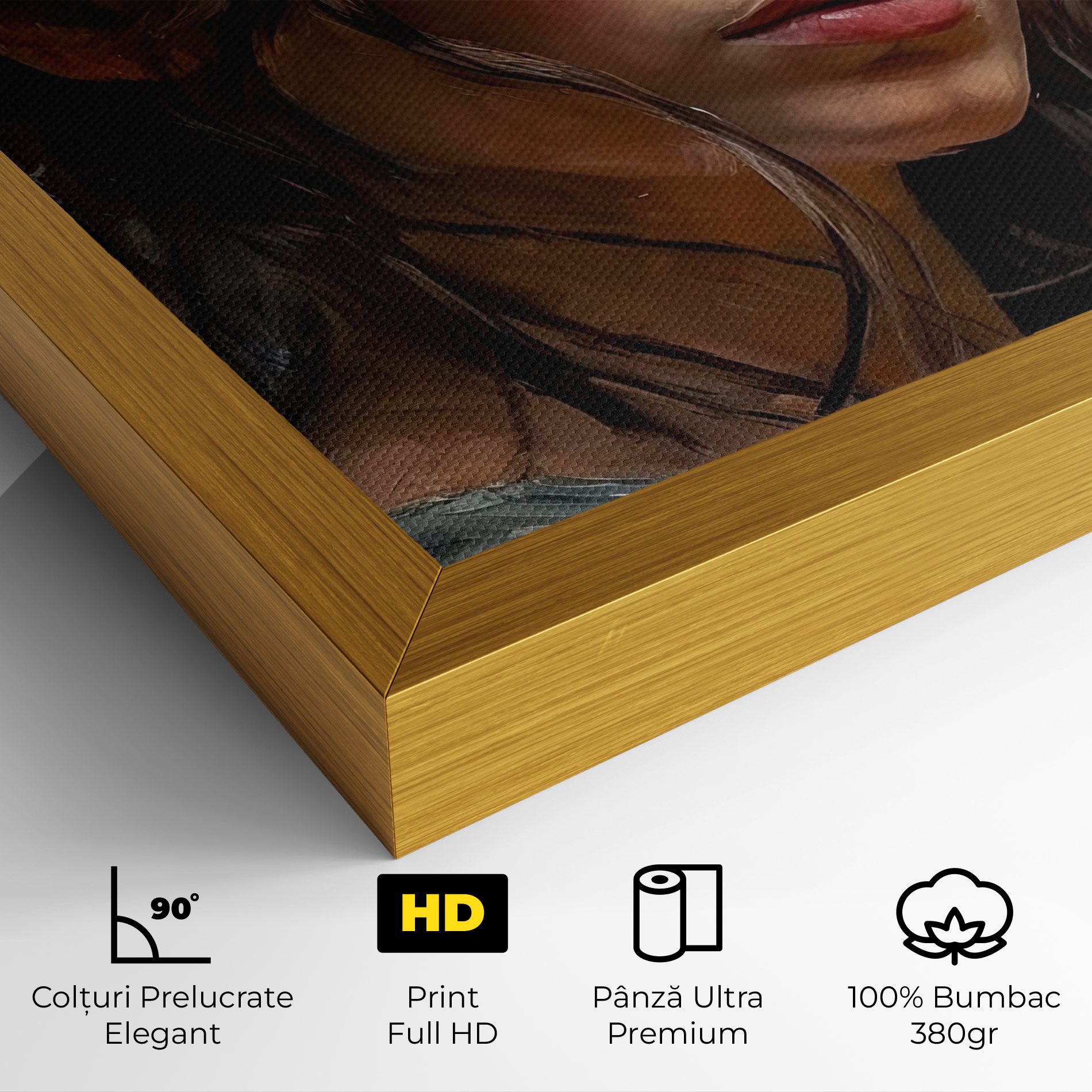Closeup Impasto Portrait mockup 4