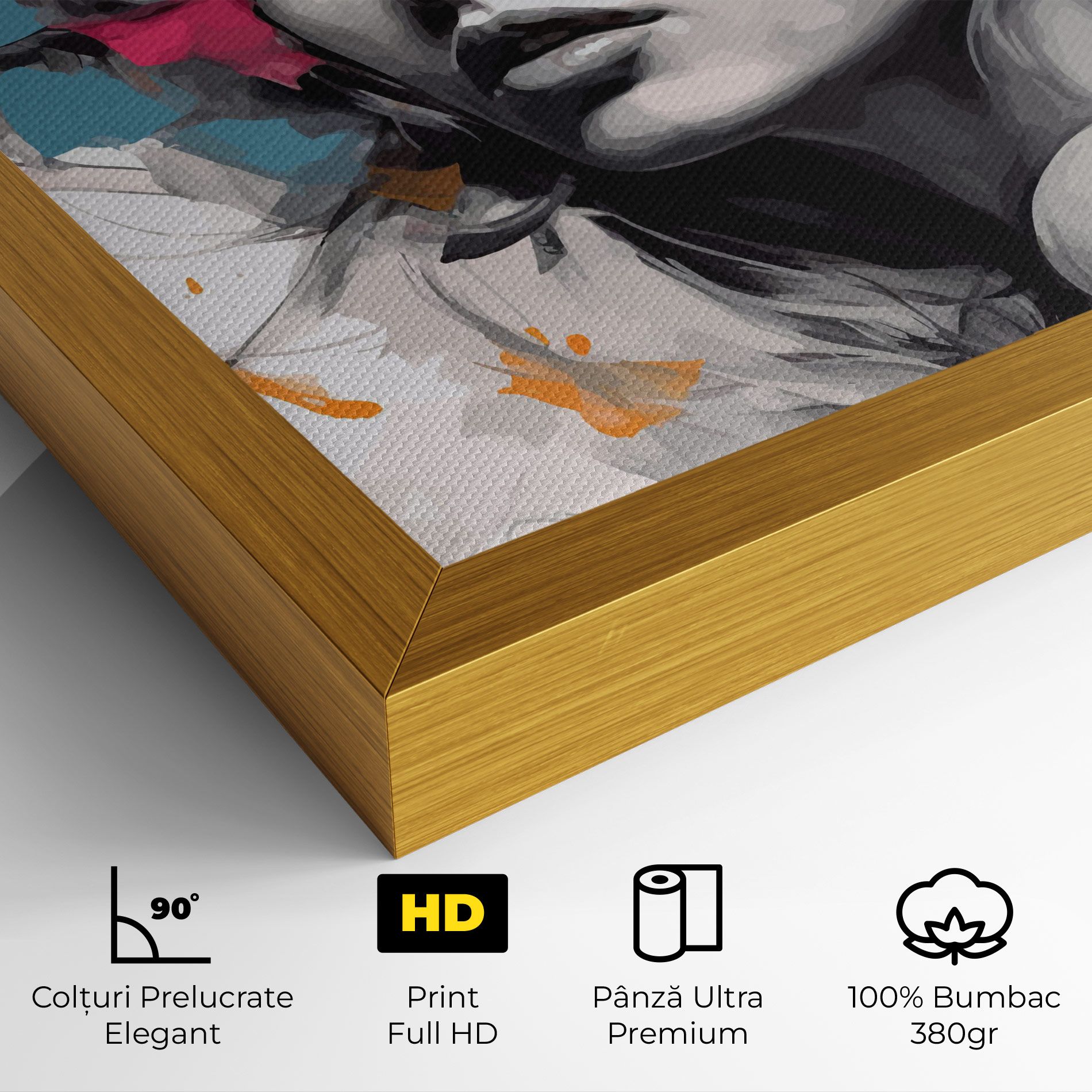 Colorful Flower Portrait mockup 4