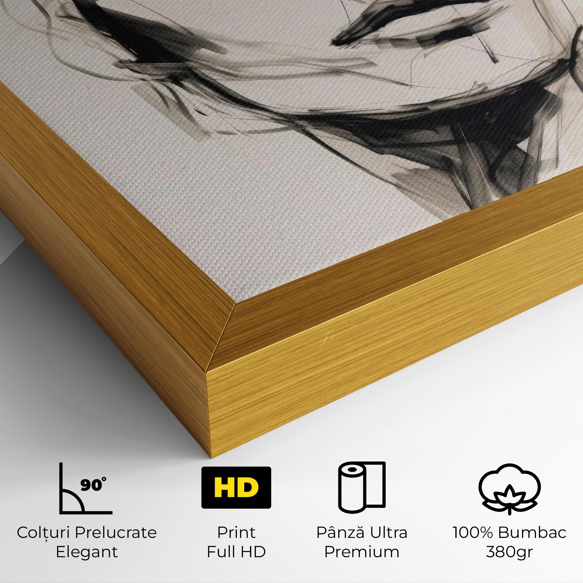 Tablou Canvas Continuous Line Woman mockup 4