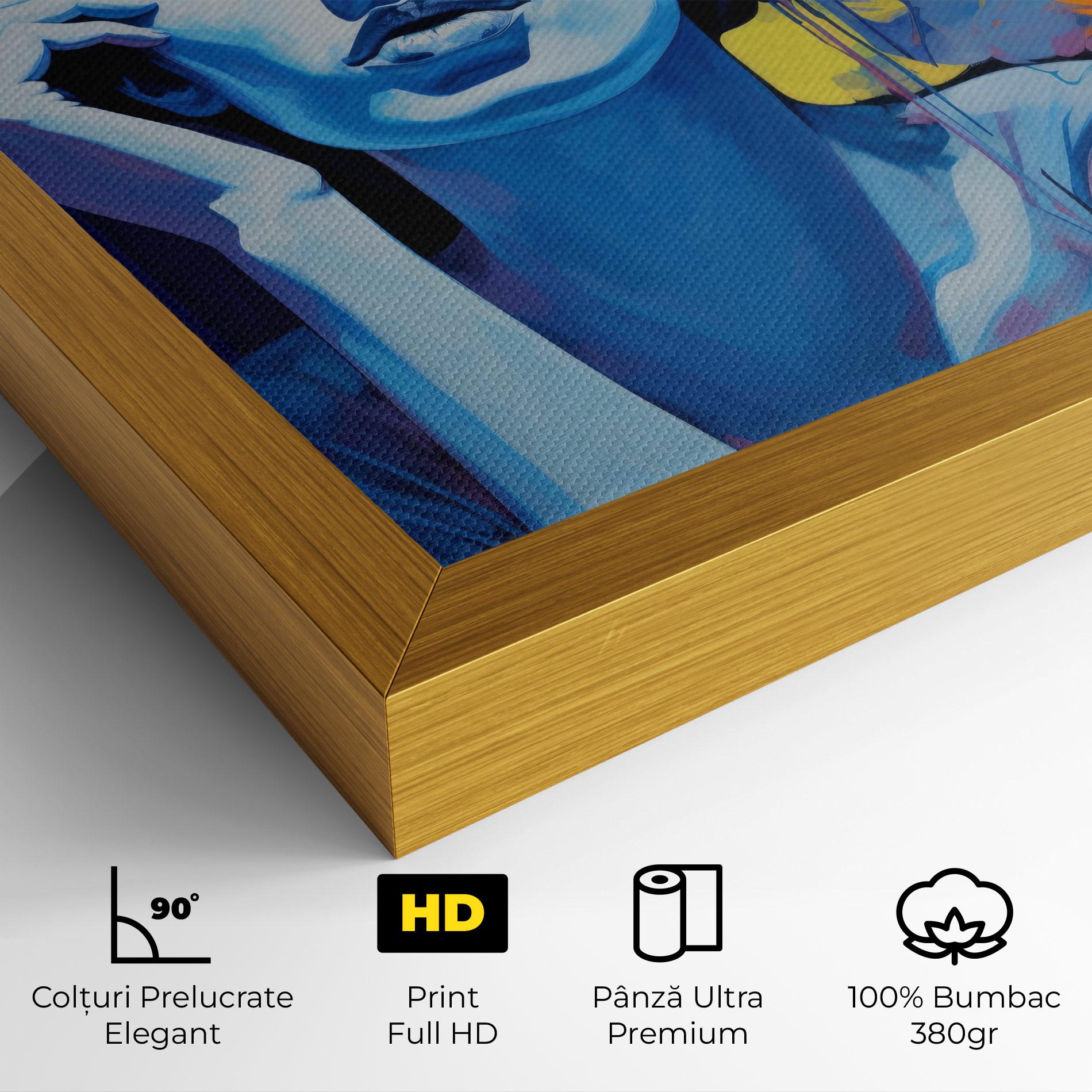 Tablou Canvas Photographic Blue Image mockup 4