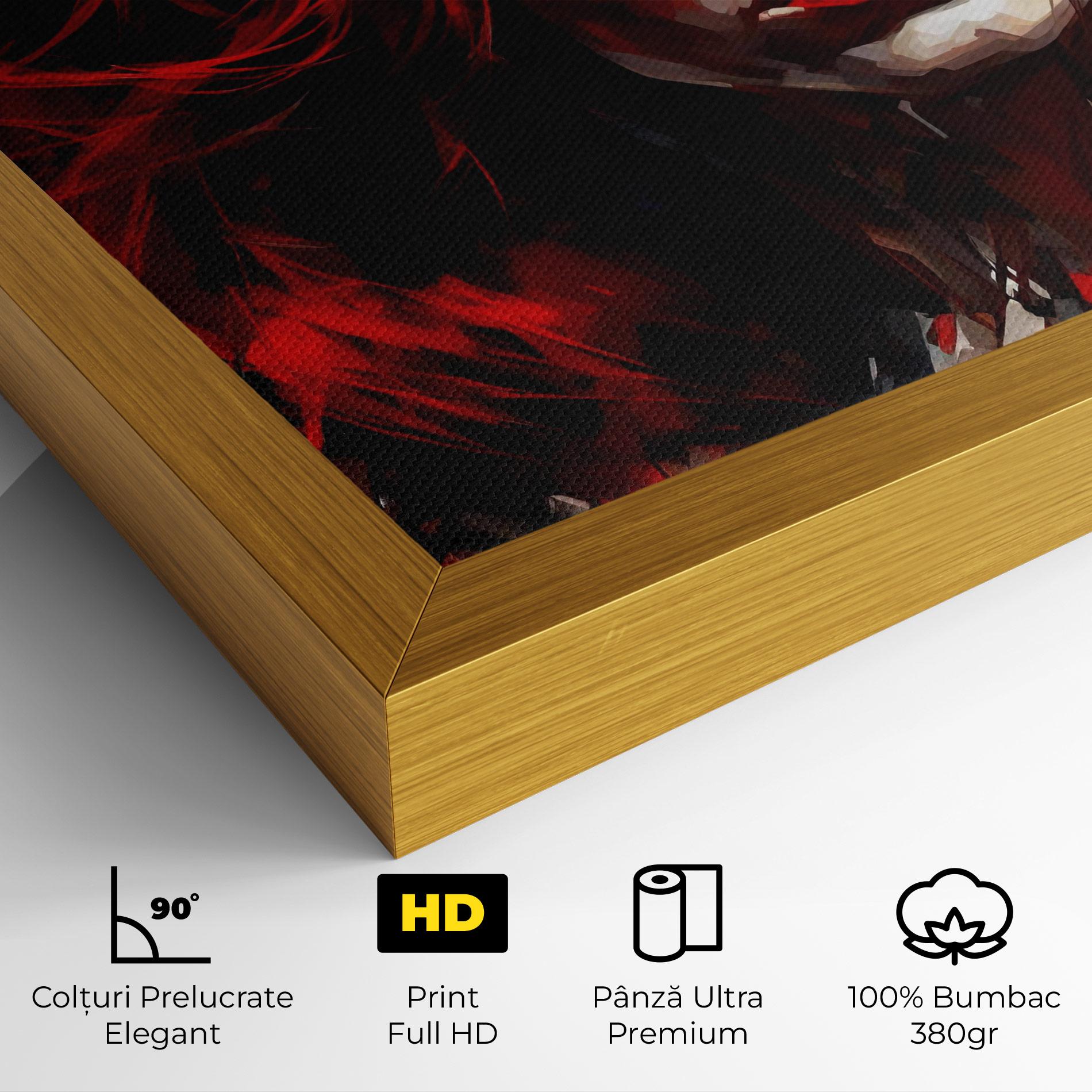 Tablou Canvas Red Hair Smoky Eyes mockup 4