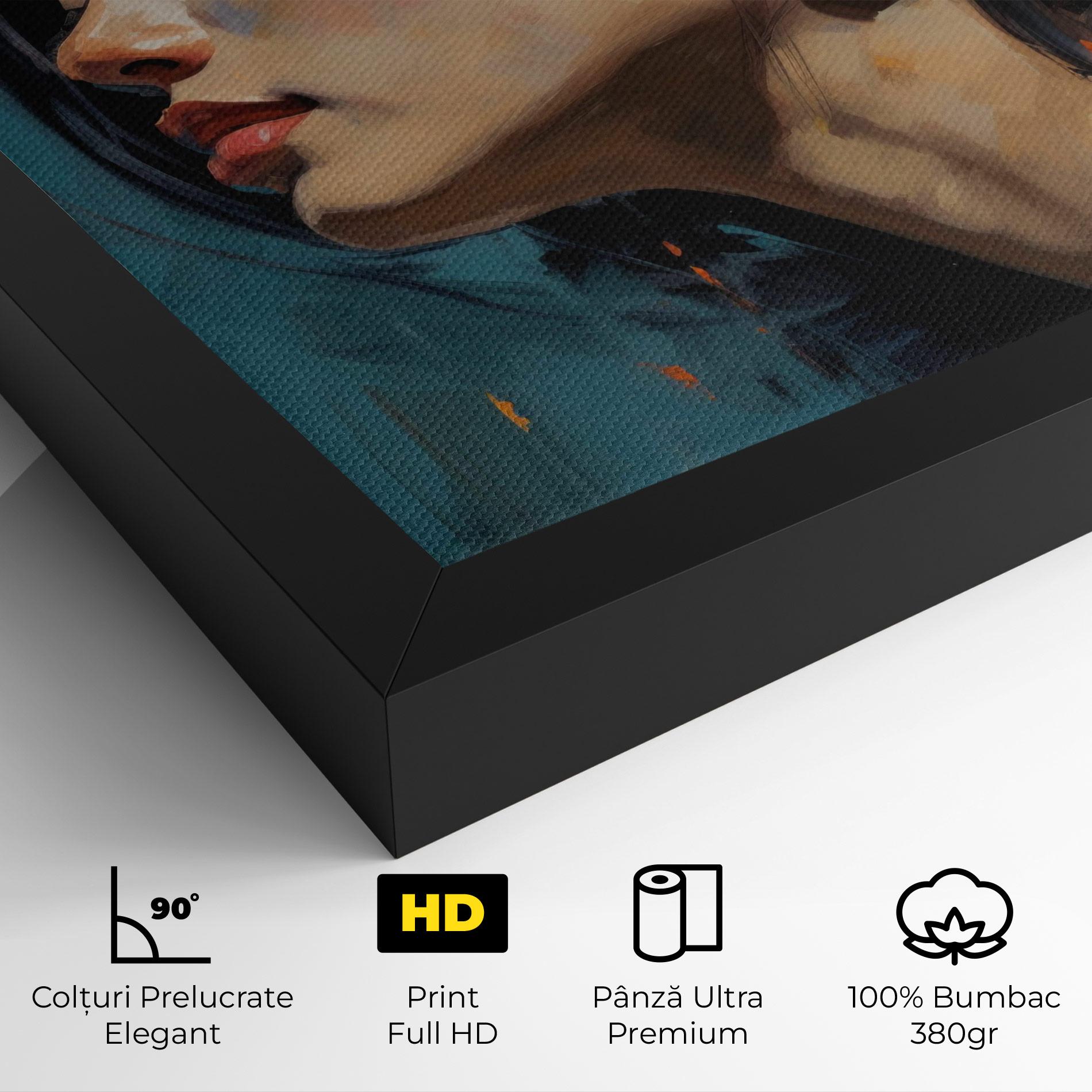 Tablou Canvas Acrylic Asian Portrait mockup 4