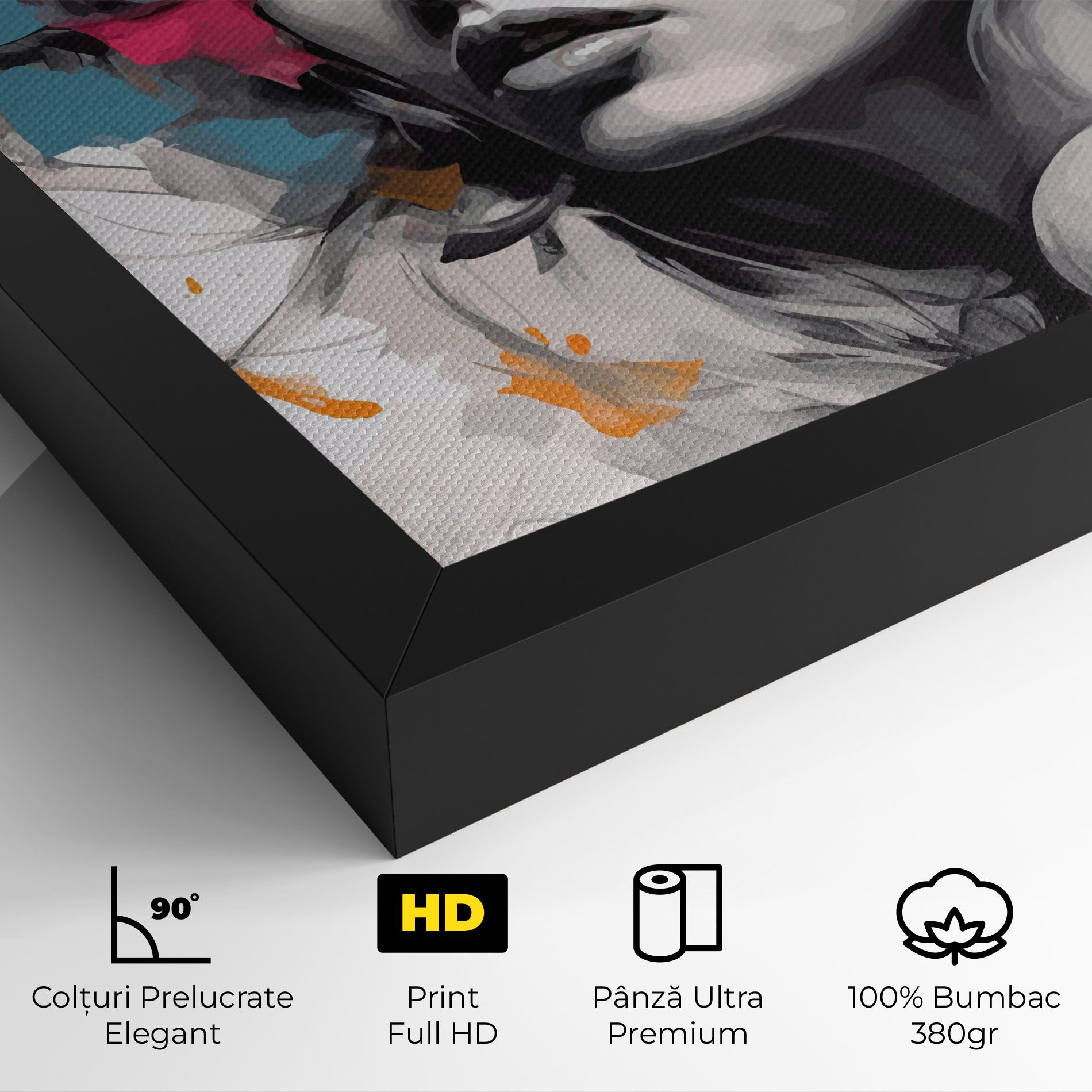 Colorful Flower Portrait mockup 4