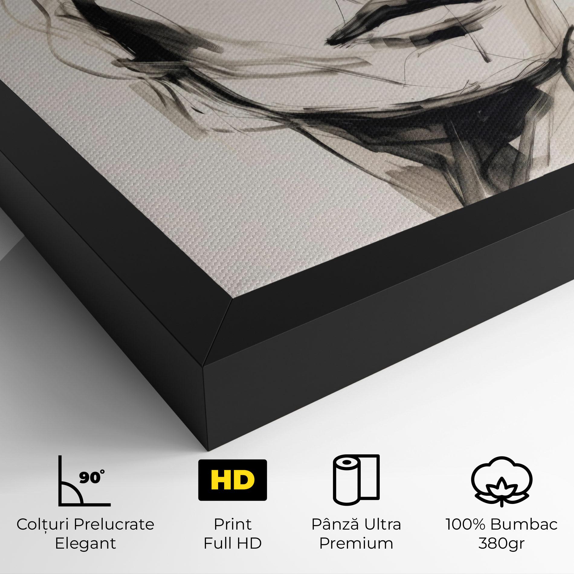 Tablou Canvas Continuous Line Woman mockup 4