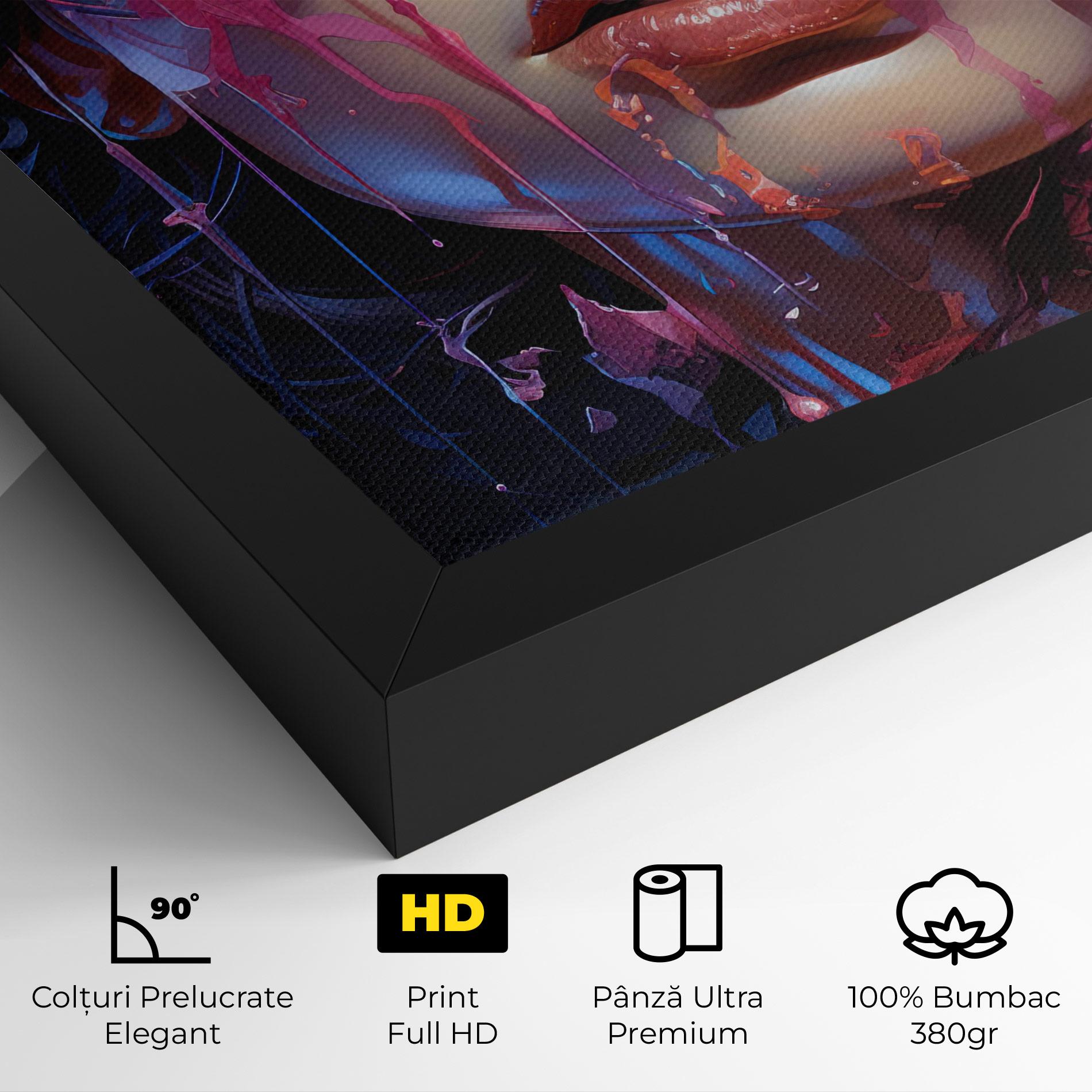 Tablou Canvas Cute Purple Girl mockup 4