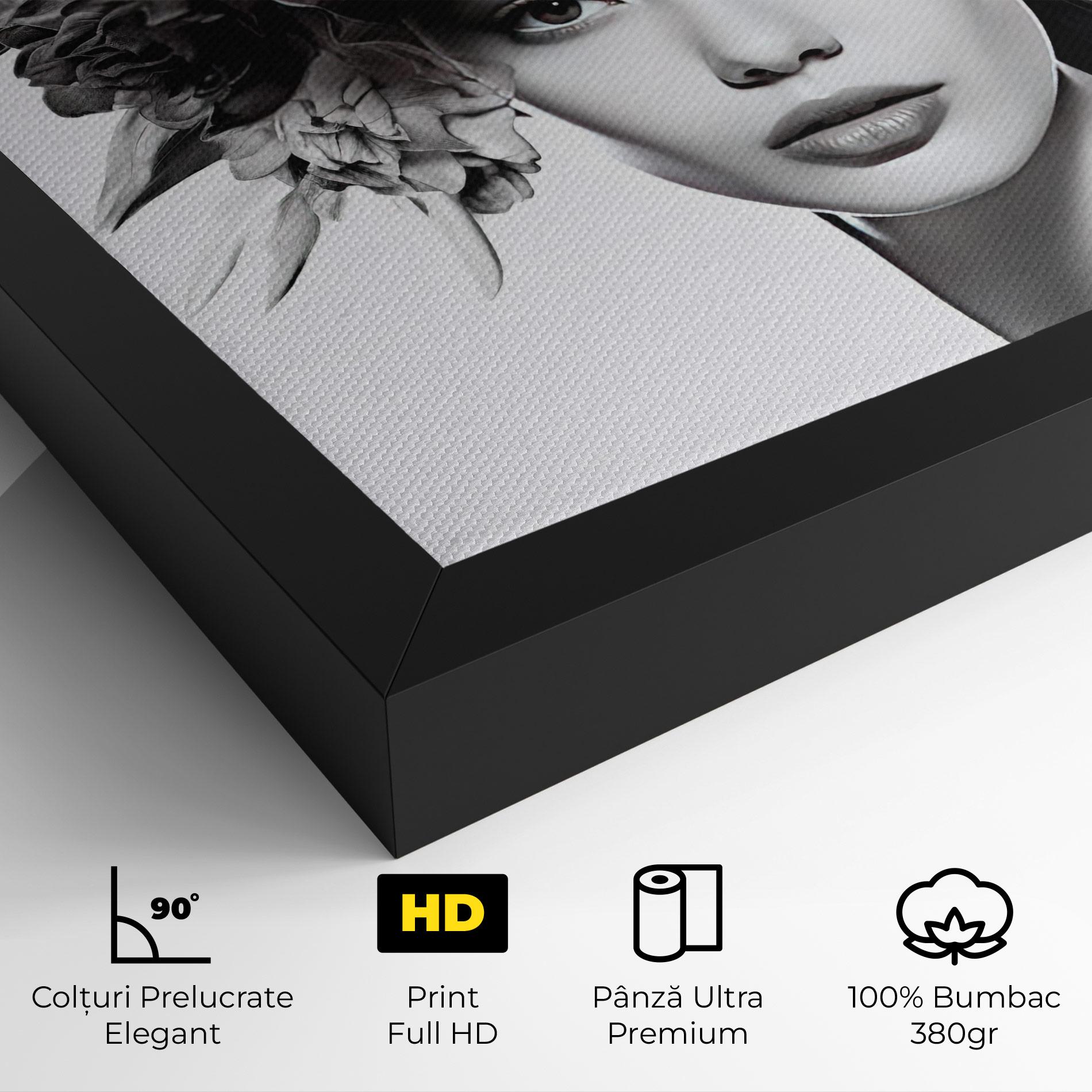 Tablou Canvas Flower Crown Woman mockup 4