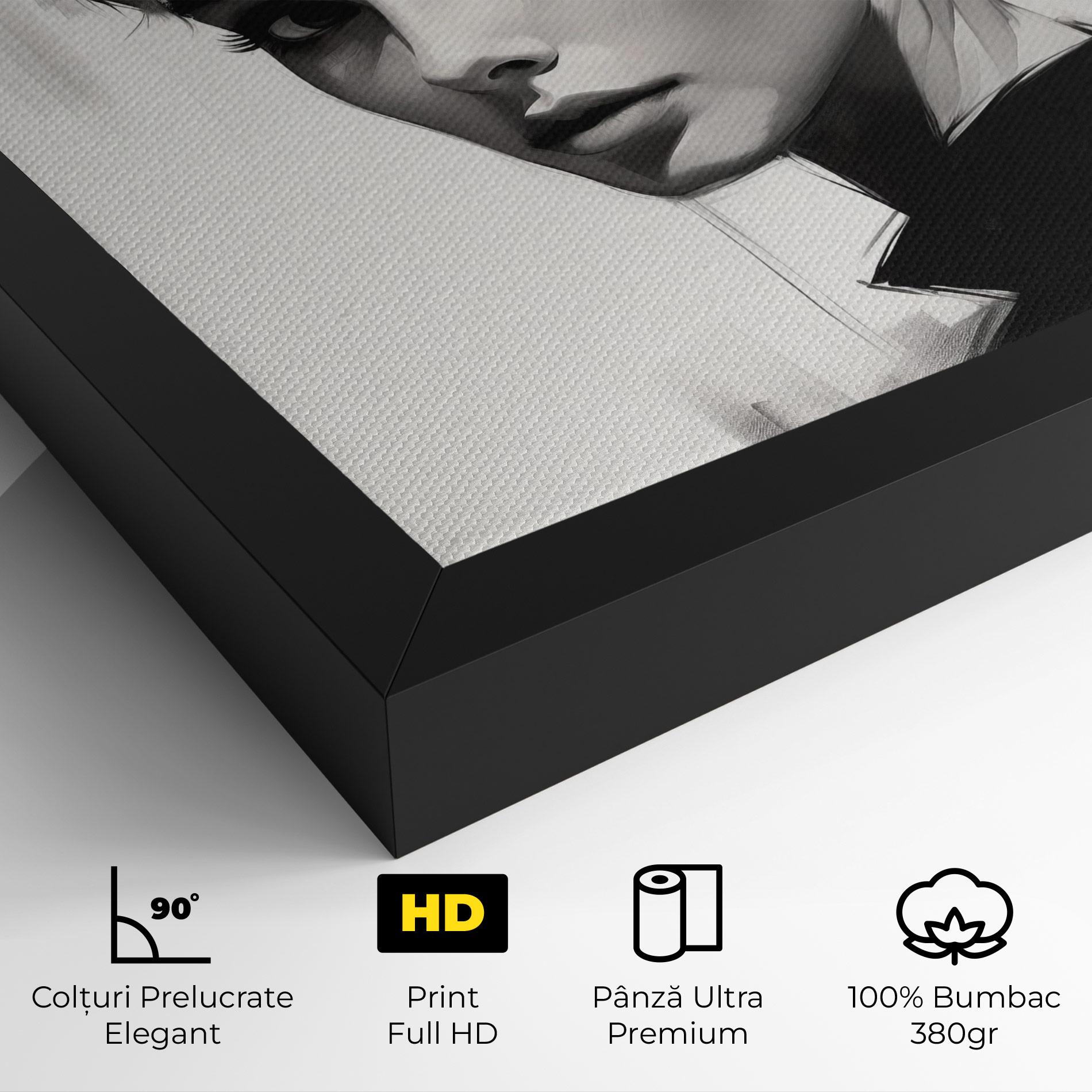 Tablou Canvas Hepburn Portrait mockup 4