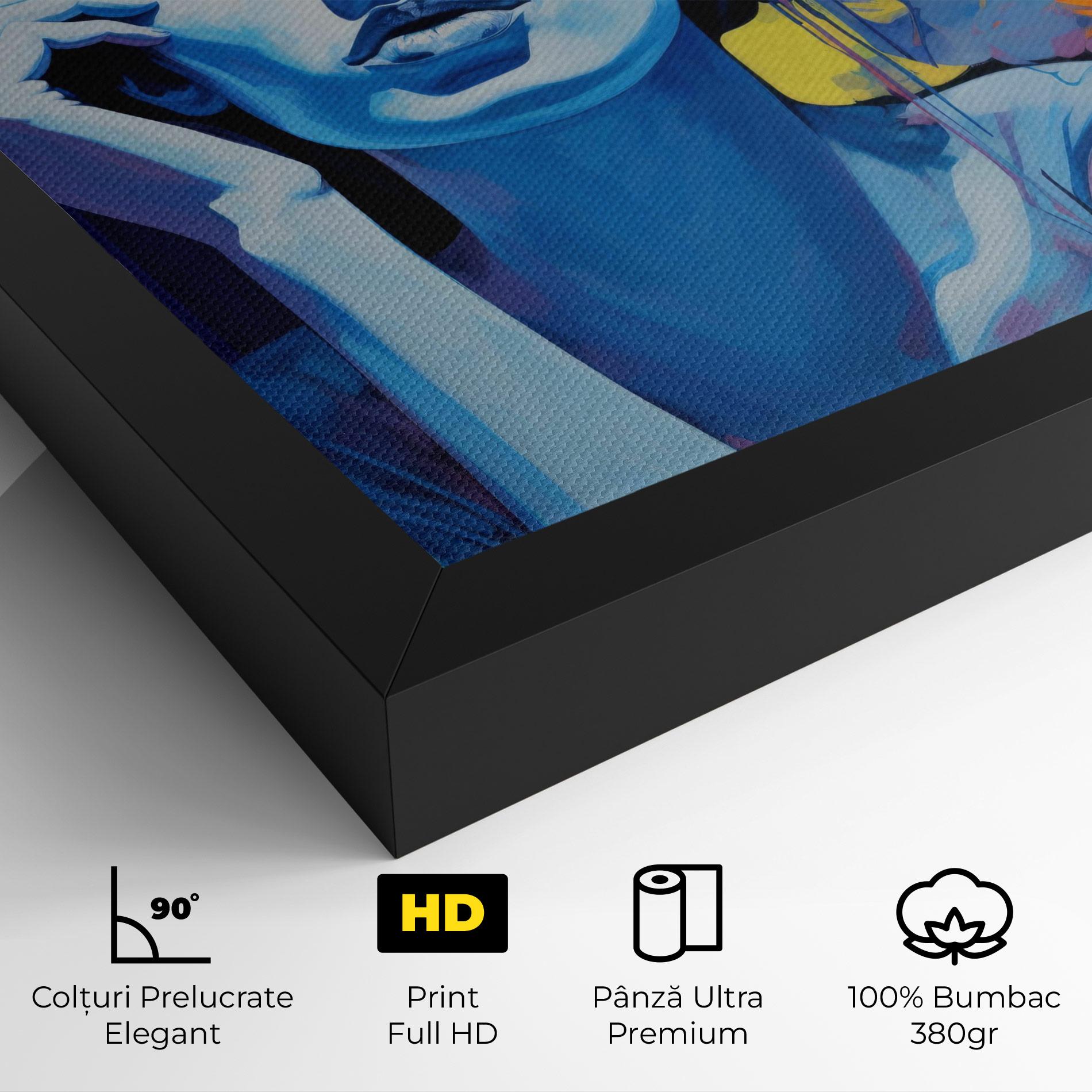 Tablou Canvas Photographic Blue Image mockup 4