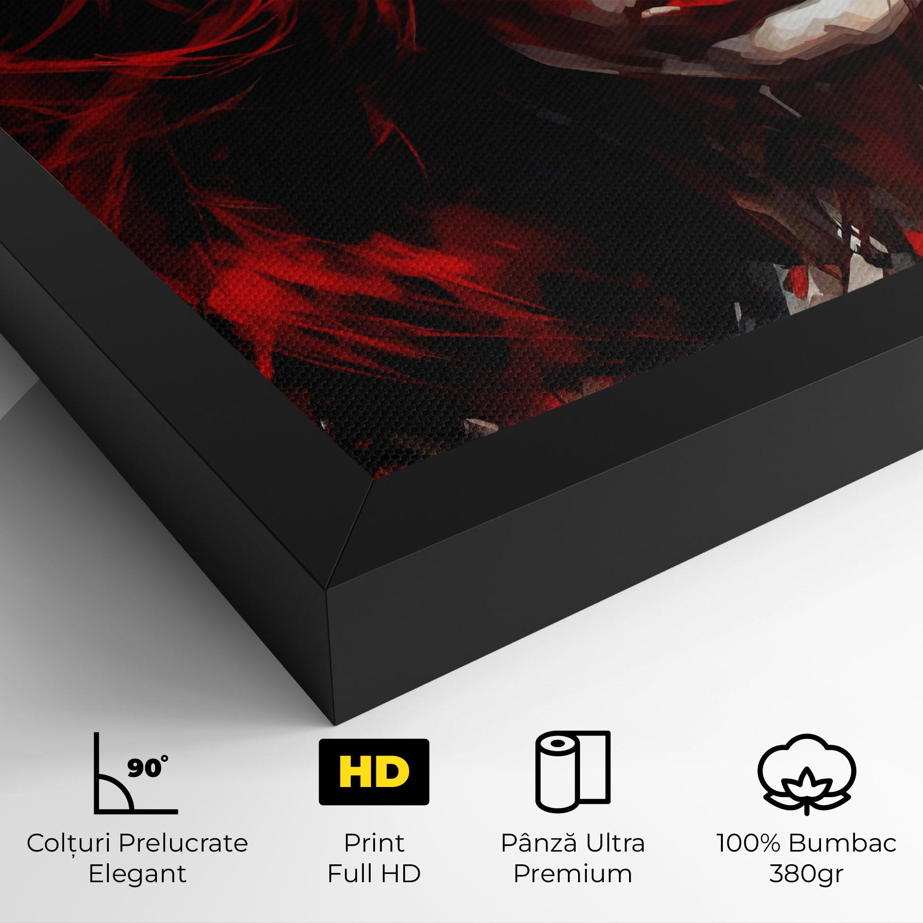 Tablou Canvas Red Hair Smoky Eyes mockup 4