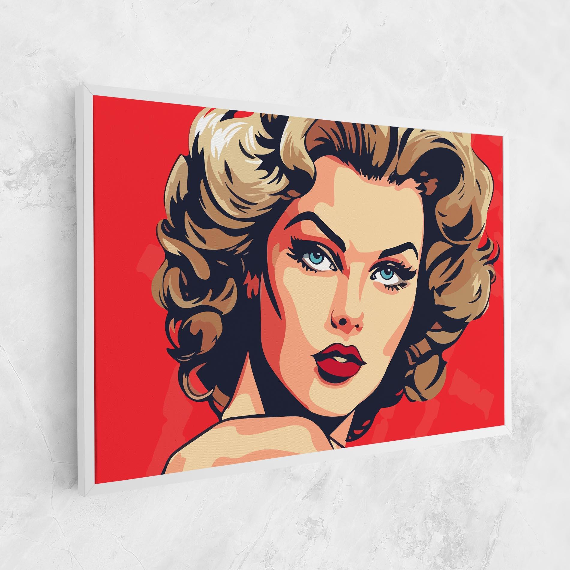 Tablou Canvas Blue Eyes Portrait mockup 1