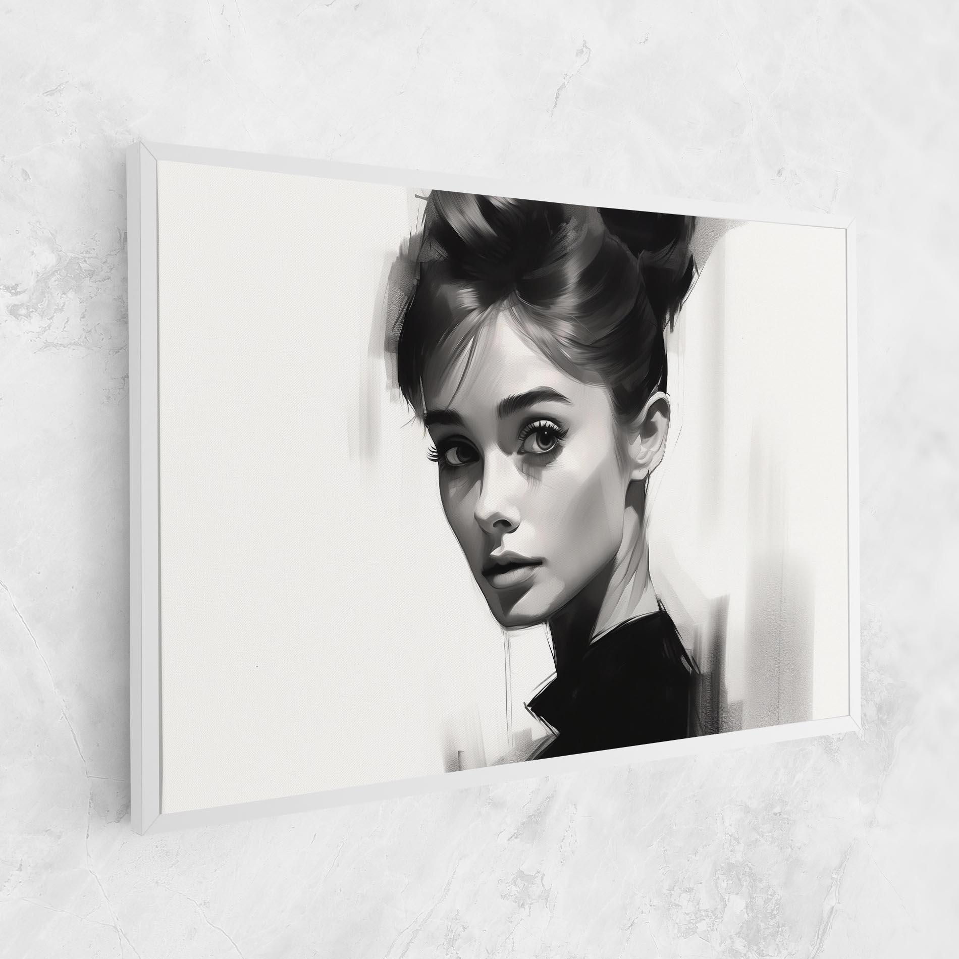 Tablou Canvas Hepburn Portrait mockup 1