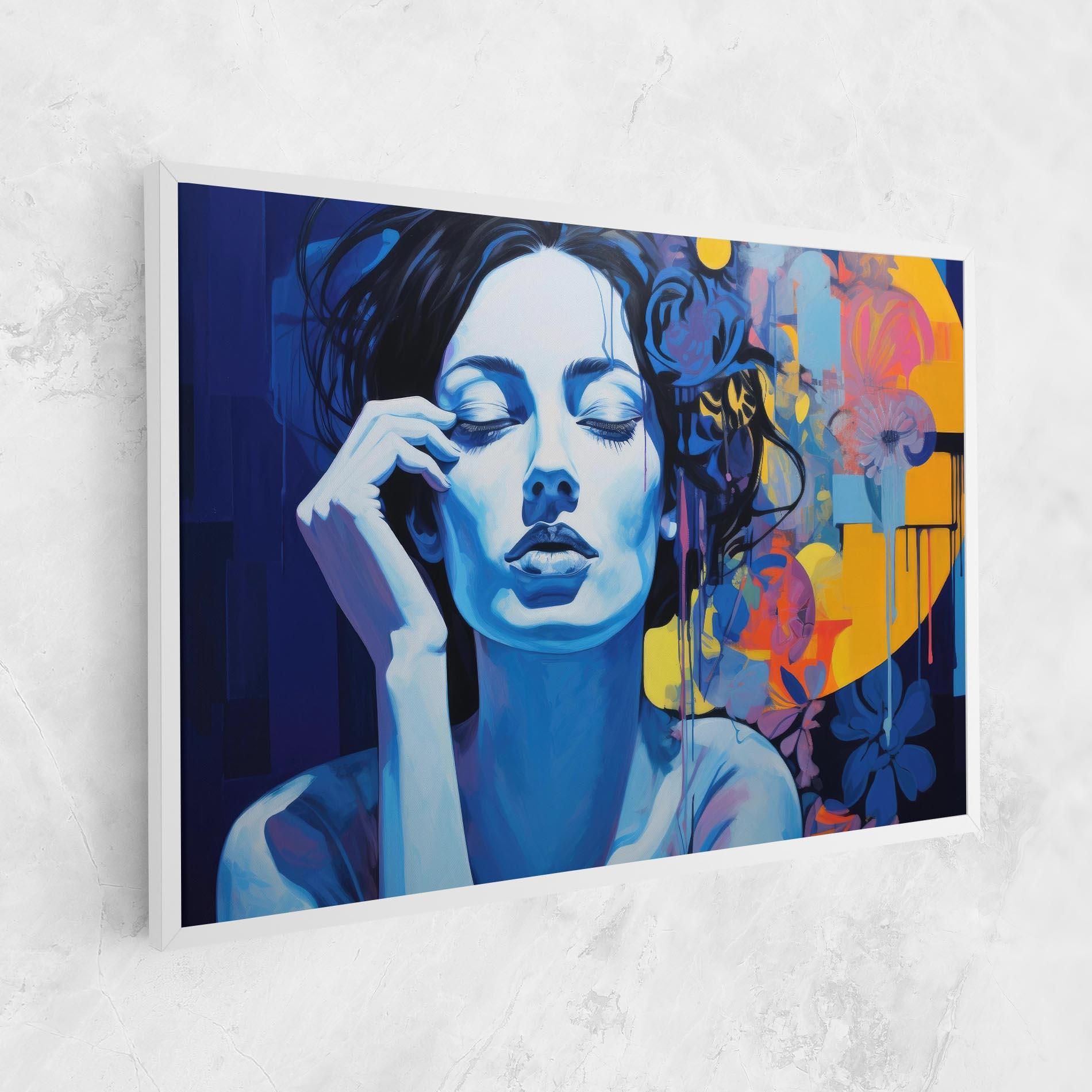 Tablou Canvas Photographic Blue Image mockup 1