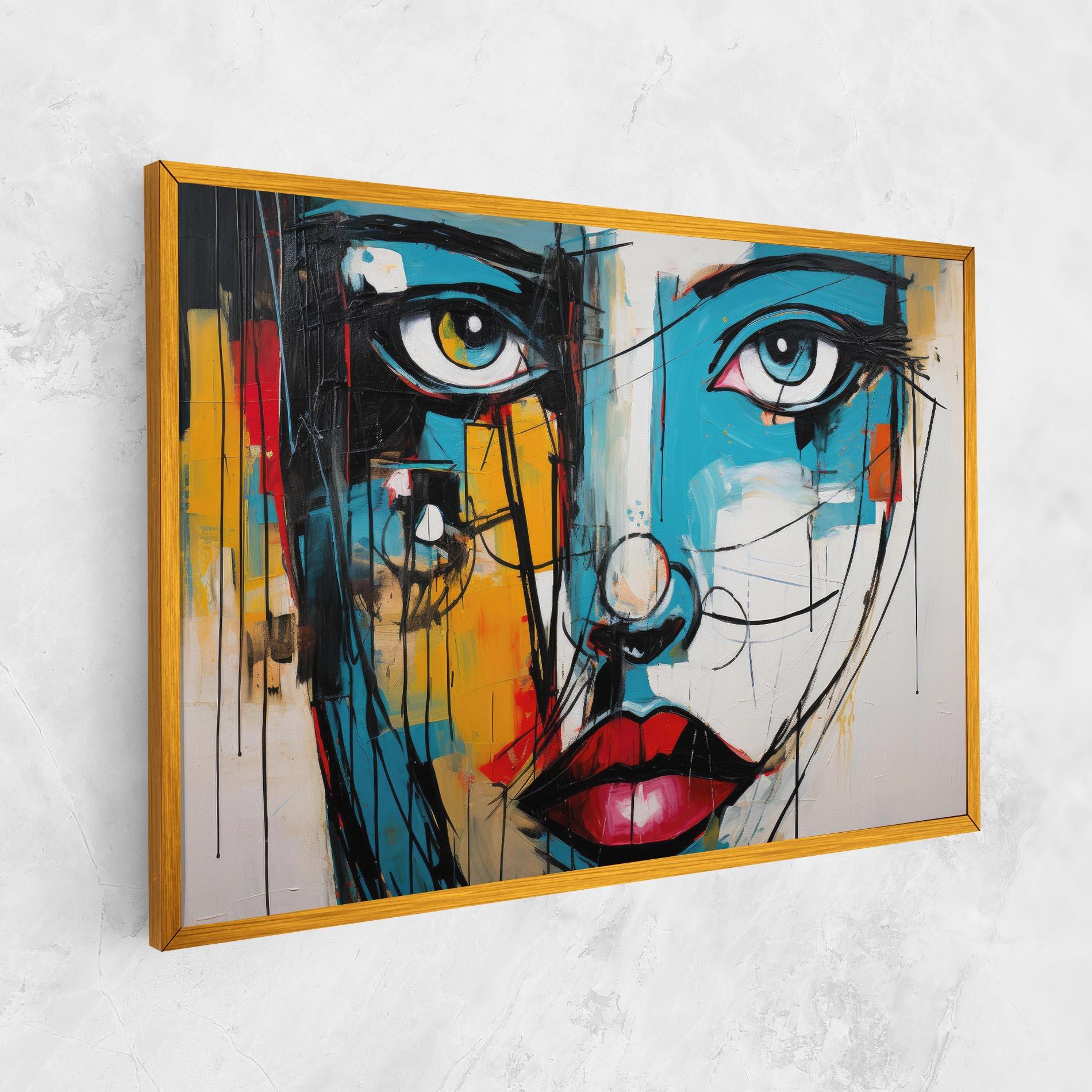 Tablou Canvas Abstract Drawing Portret mockup 1