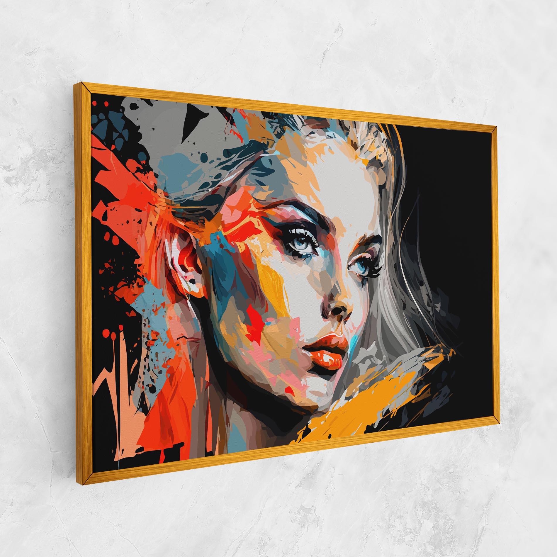 Tablou Canvas Blue Eye Face mockup 1