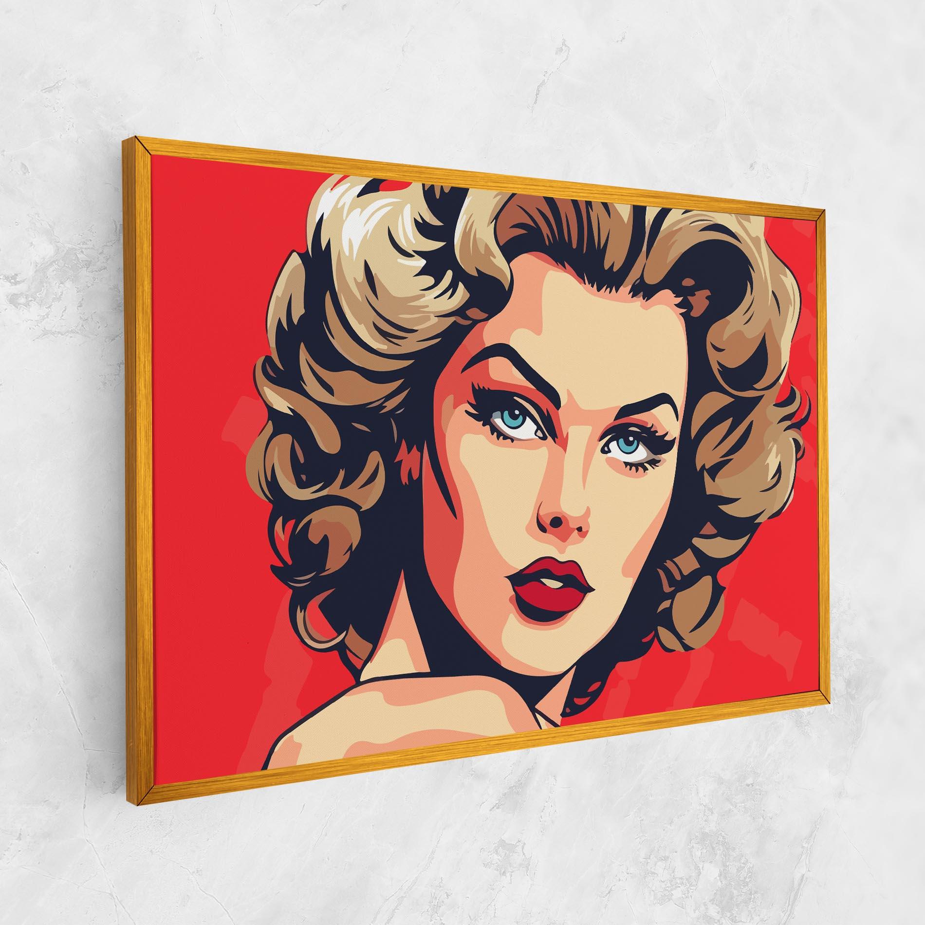 Tablou Canvas Blue Eyes Portrait mockup 1