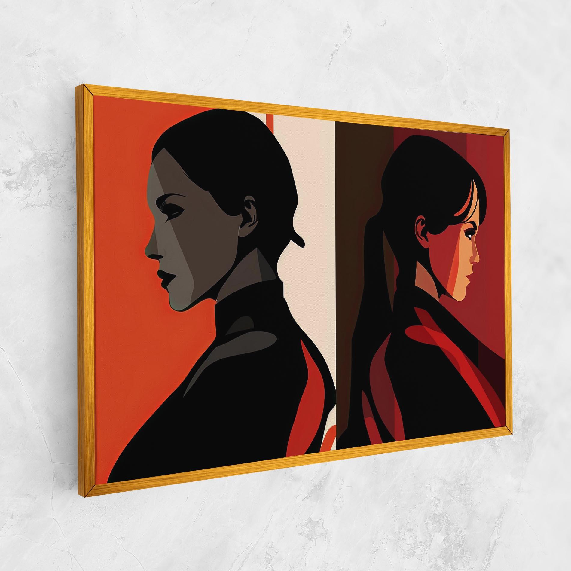 Tablou Canvas Graphical Portrait mockup 1