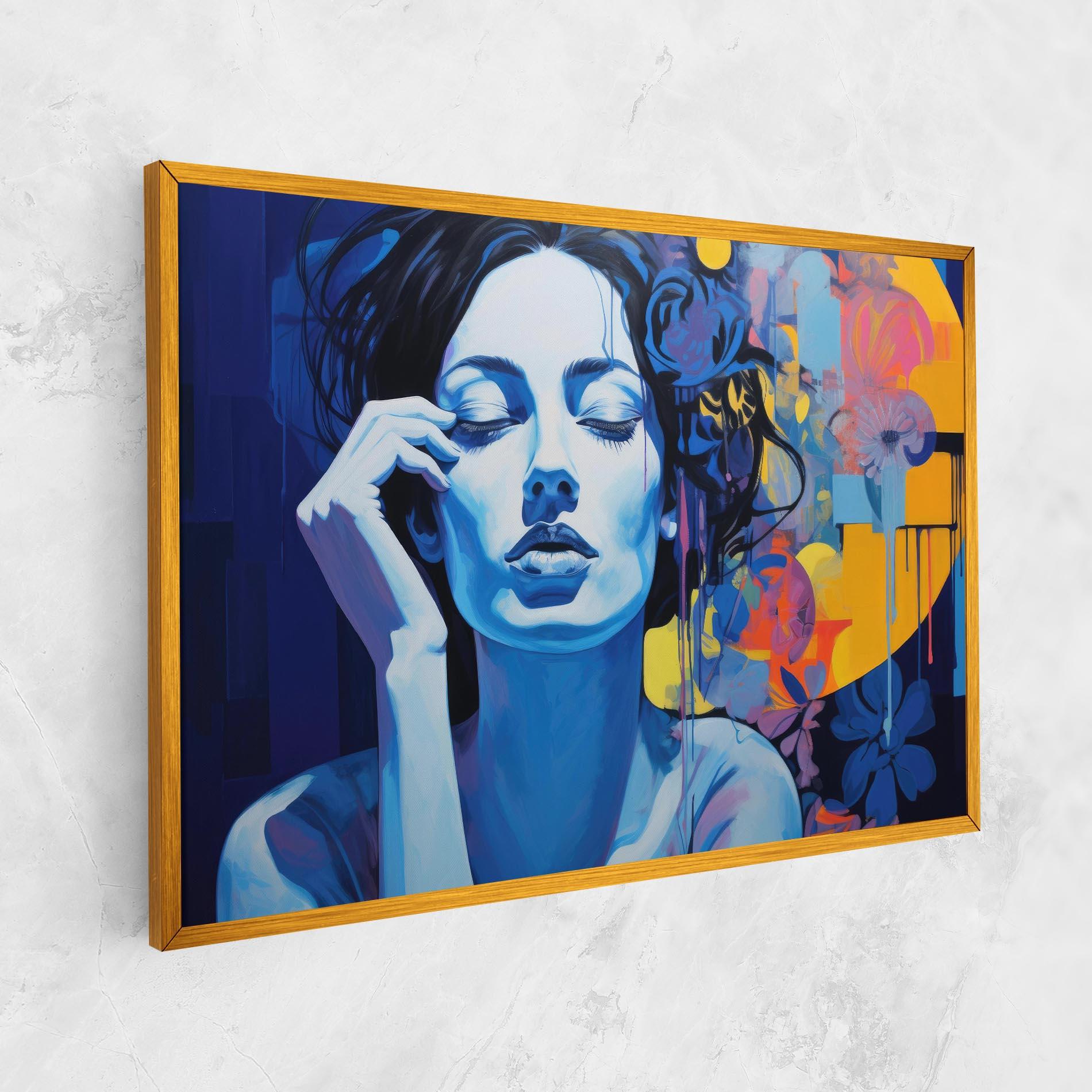 Tablou Canvas Photographic Blue Image mockup 1