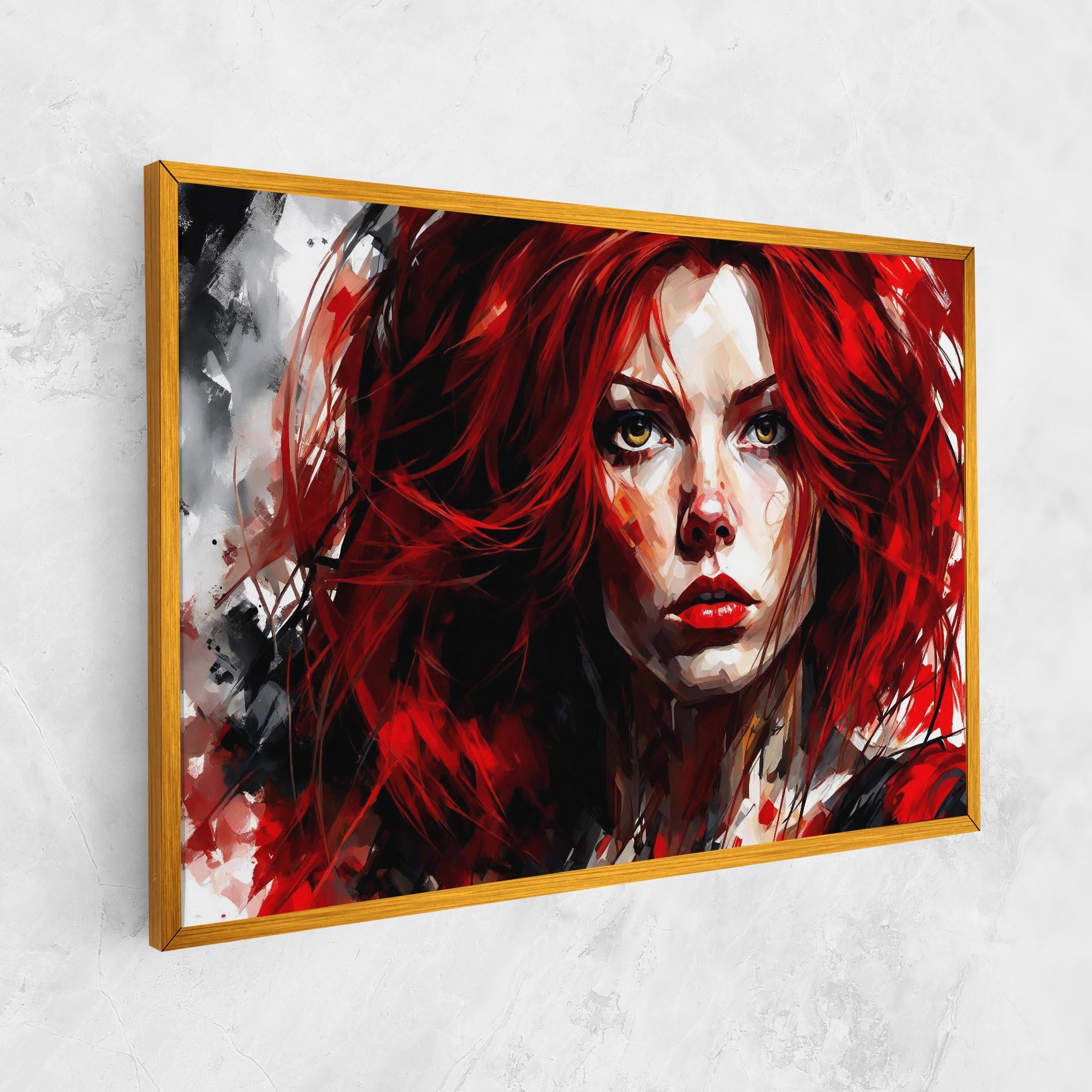 Tablou Canvas Red Hair Smoky Eyes mockup 1