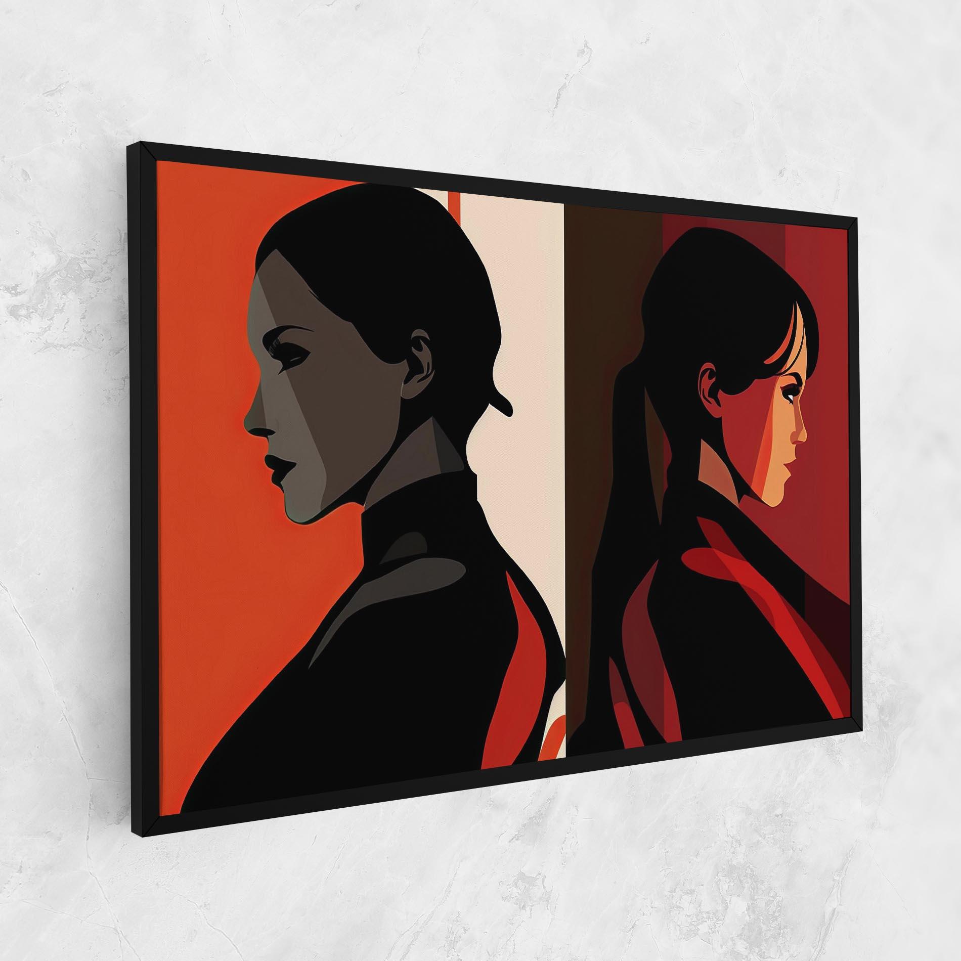 Tablou Canvas Graphical Portrait mockup 1