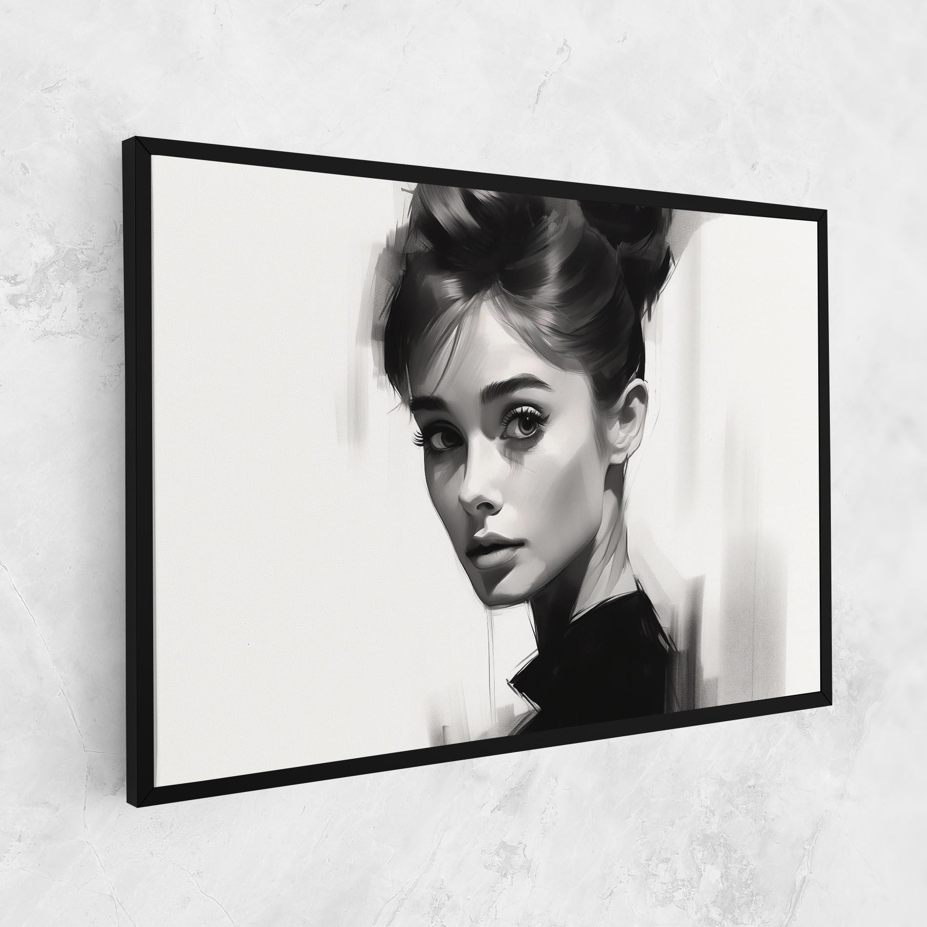 Tablou Canvas Hepburn Portrait mockup 1