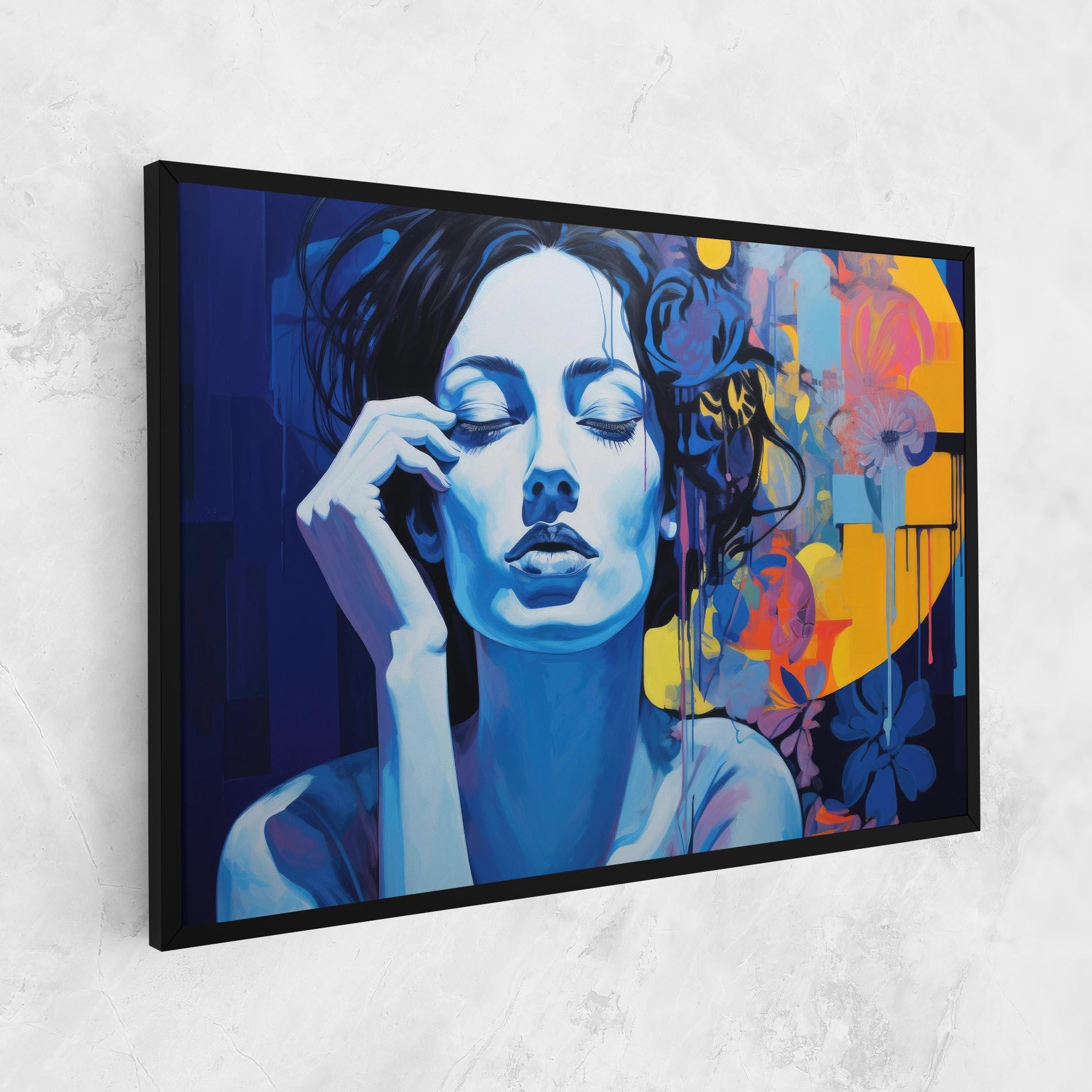 Tablou Canvas Photographic Blue Image mockup 1