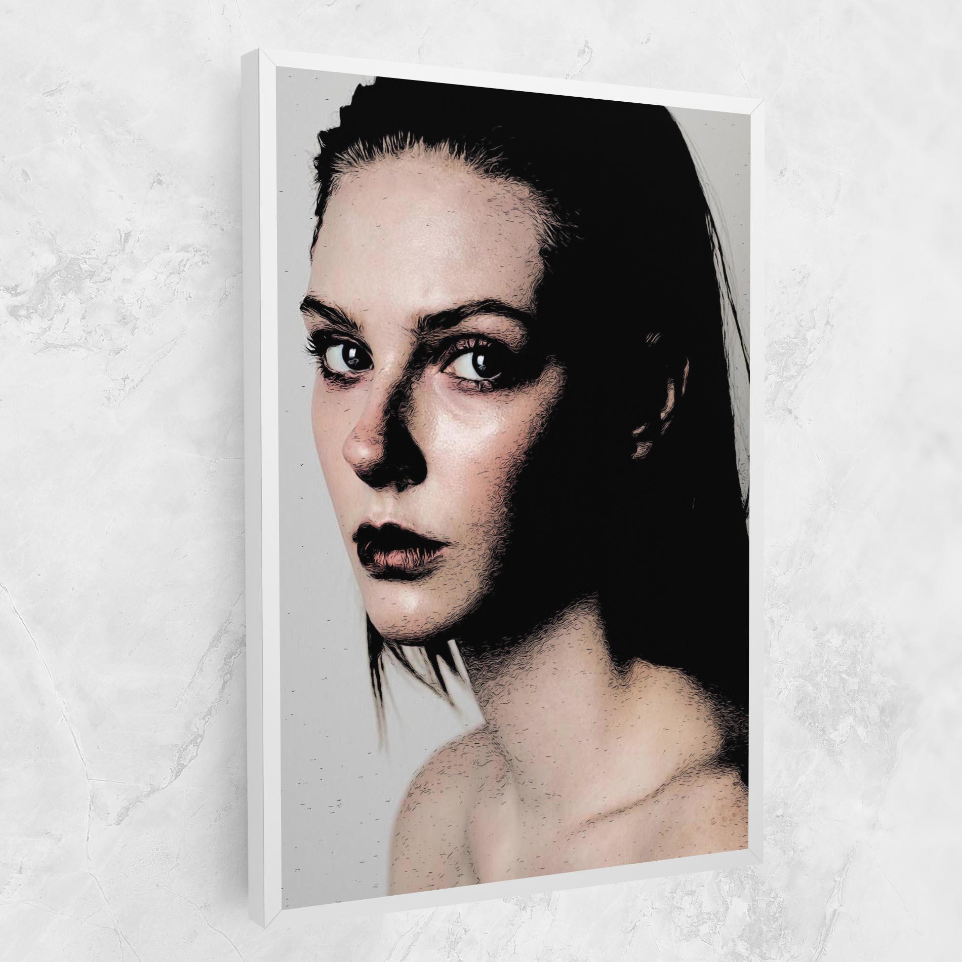 Tablou Canvas Big Eyes Portrait mockup 1