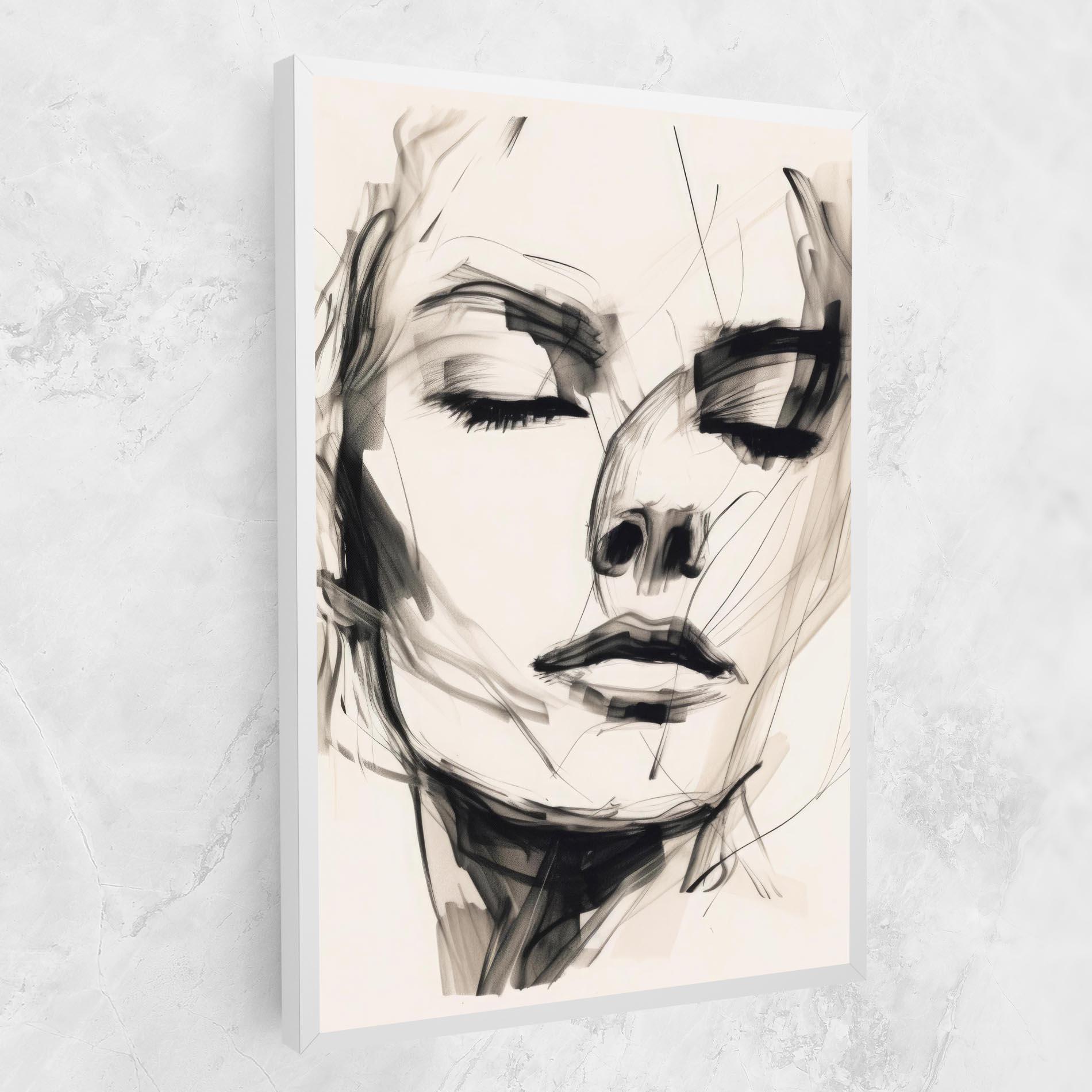 Tablou Canvas Continuous Line Woman mockup 1