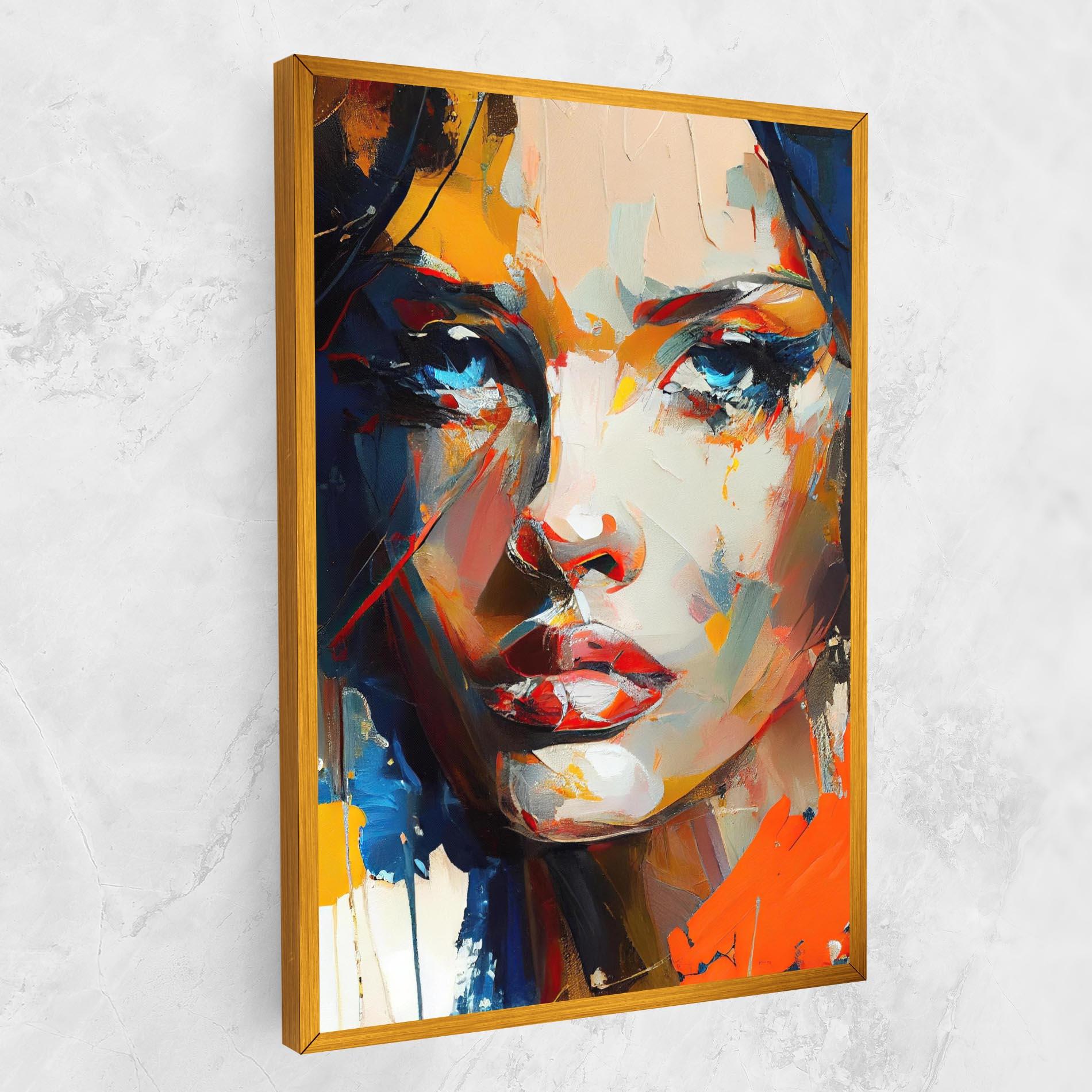 Tablou Canvas Beautiful Brunette Woman mockup 1