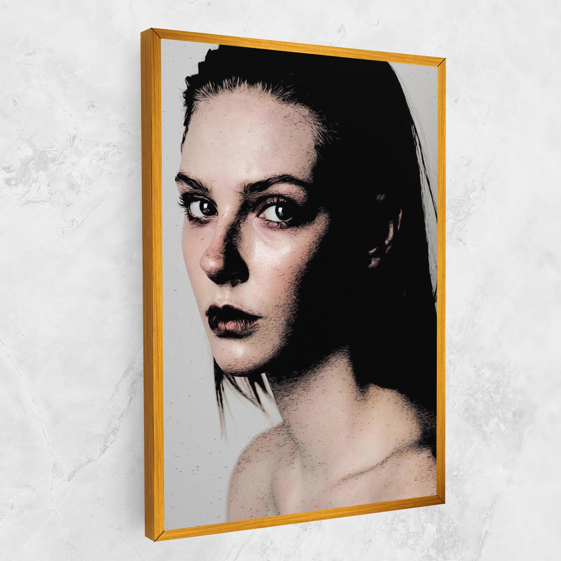 Tablou Canvas Big Eyes Portrait mockup 1