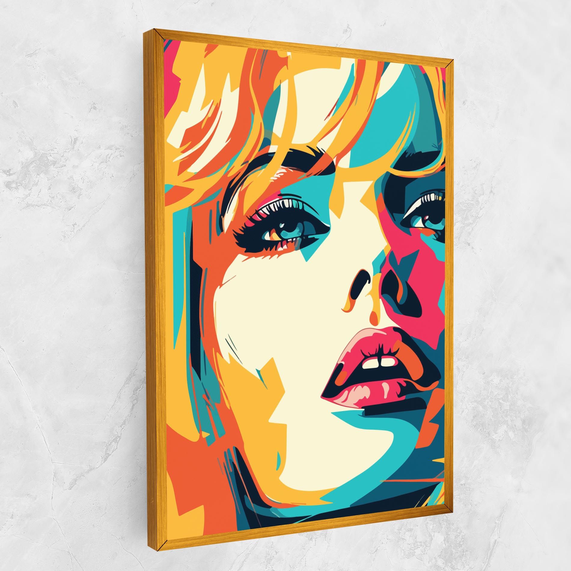 Blonde Girl Portrait mockup 1