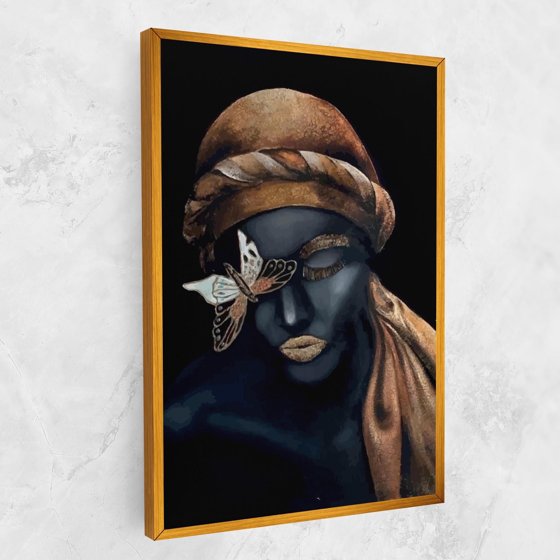 Tablou Canvas Butterfly Lady mockup 1