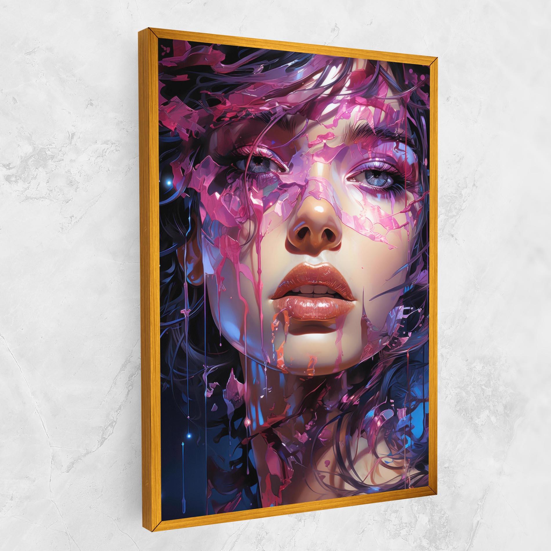 Tablou Canvas Cute Purple Girl mockup 1