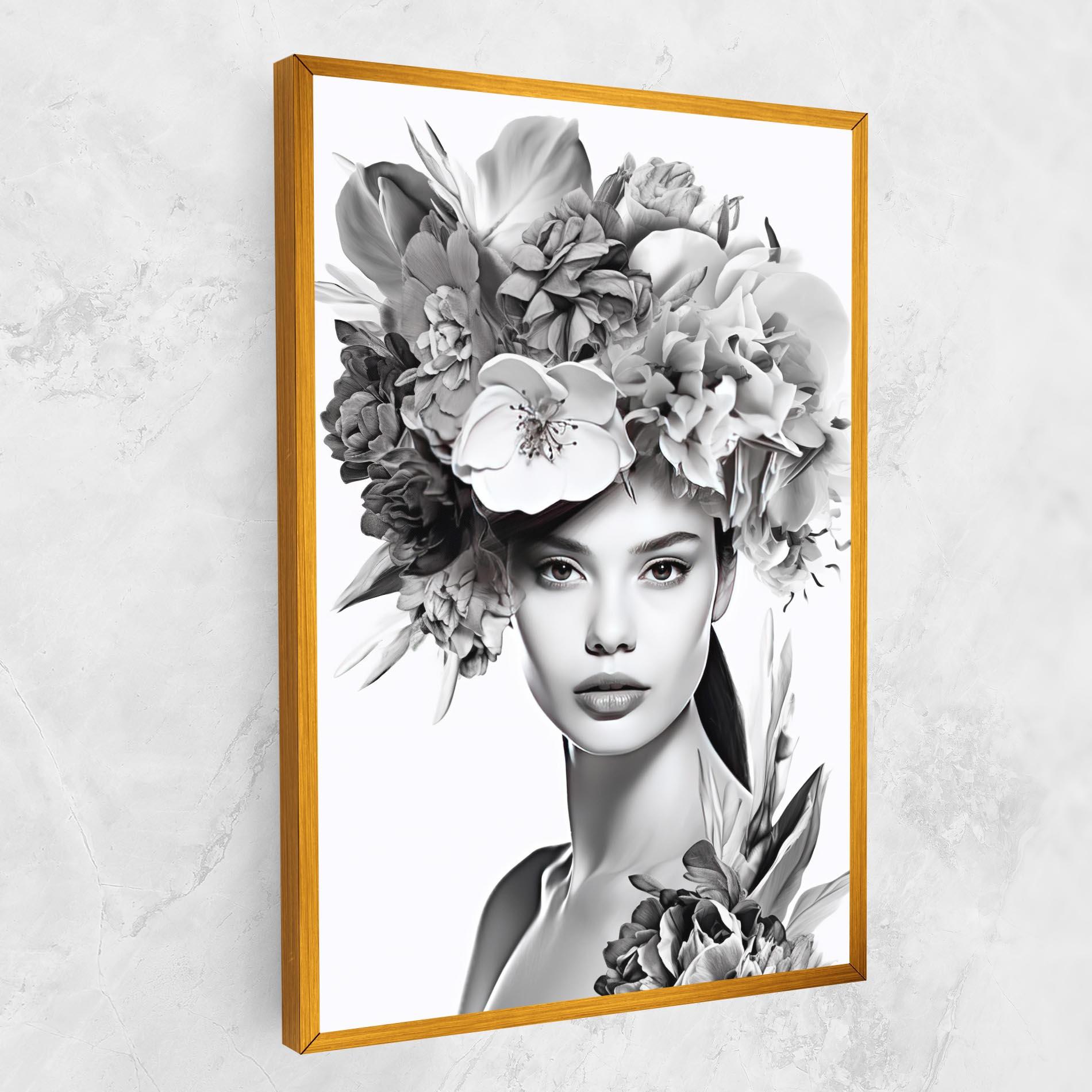 Tablou Canvas Flower Crown Woman mockup 1