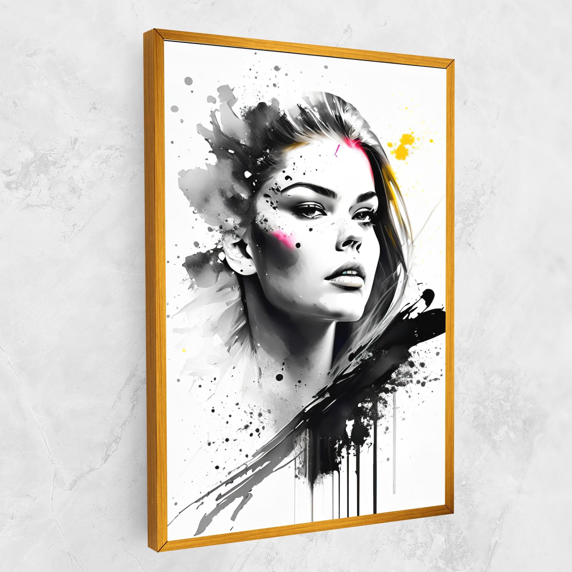 Tablou Canvas Ink Splash Portrait mockup 1