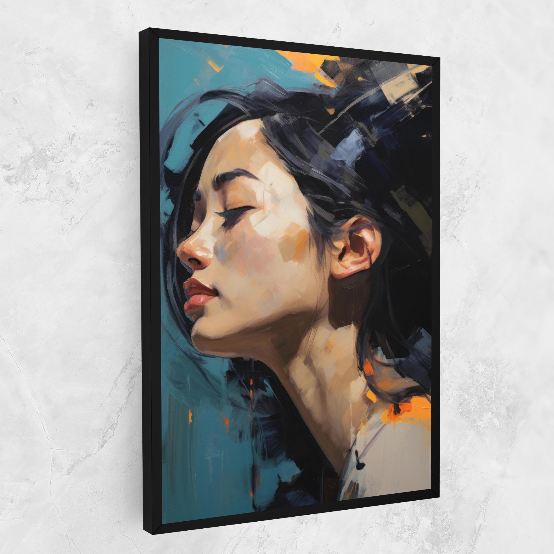 Tablou Canvas Acrylic Asian Portrait mockup 1