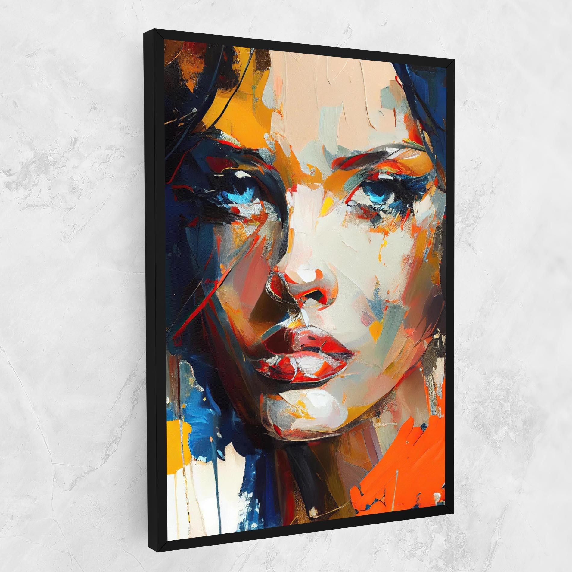 Tablou Canvas Beautiful Brunette Woman mockup 1