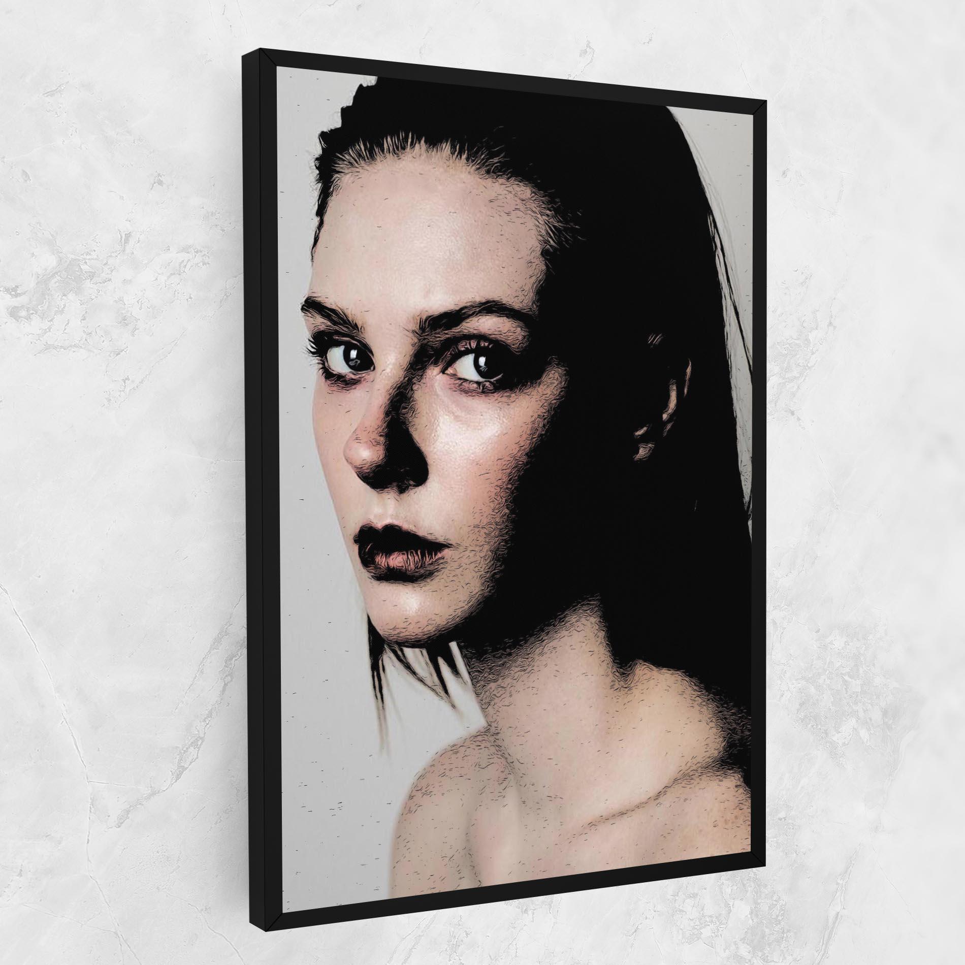 Tablou Canvas Big Eyes Portrait mockup 1