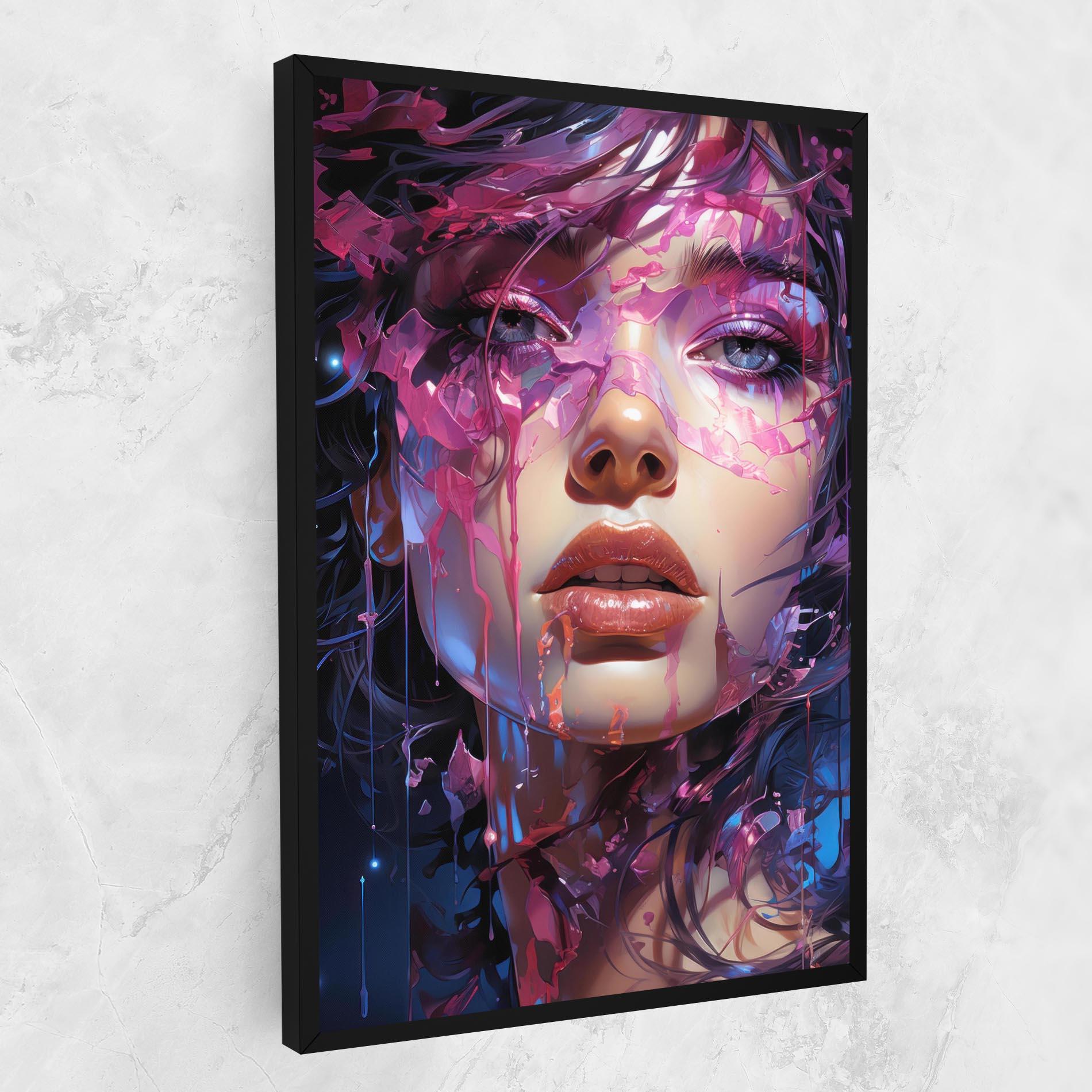 Tablou Canvas Cute Purple Girl mockup 1
