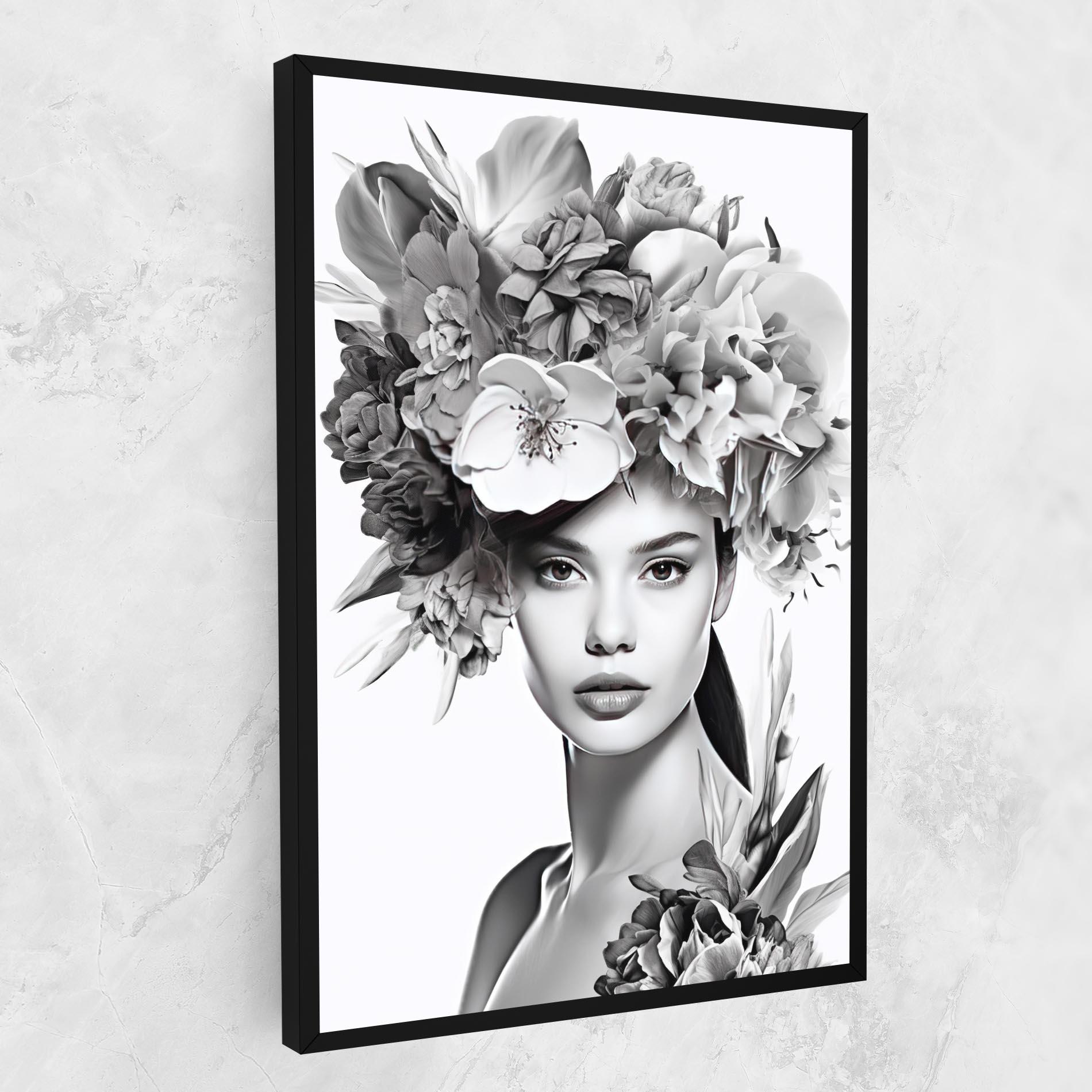 Tablou Canvas Flower Crown Woman mockup 1