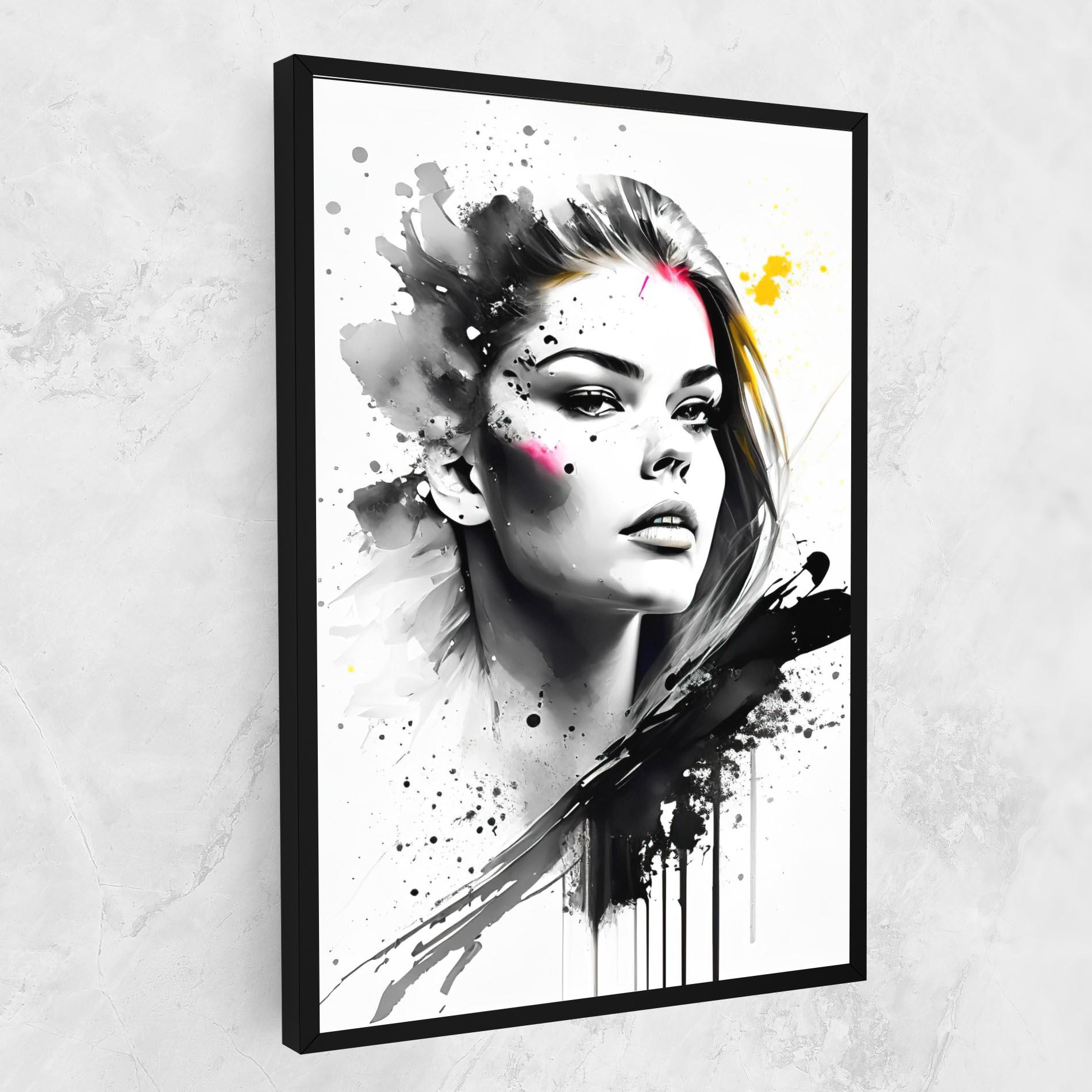 Tablou Canvas Ink Splash Portrait mockup 1